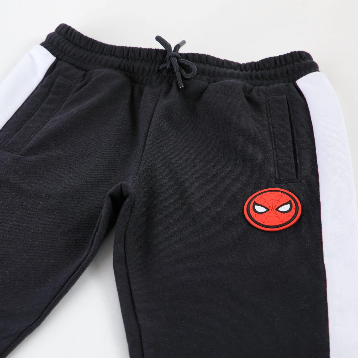 Pantalón de Buzo Niño Spiderman Marvel Cara Negro-2