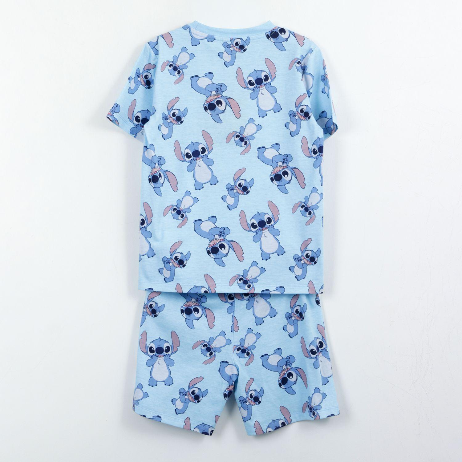 Pijama Manga Corta Niño Celeste Print Lilo & Stitch Disney-1