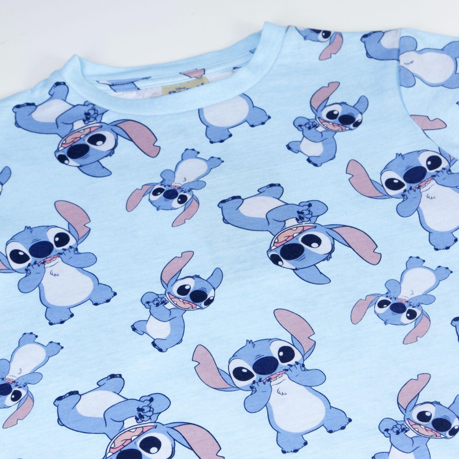 Pijama Manga Corta Niño Celeste Print Lilo & Stitch Disney-2