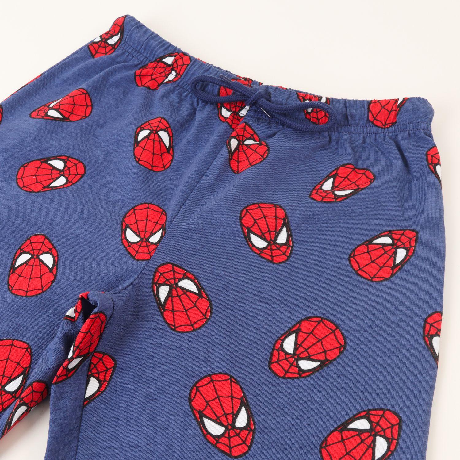 Conjunto Pijama Niño Spiderman Accion Azul Marvel-2
