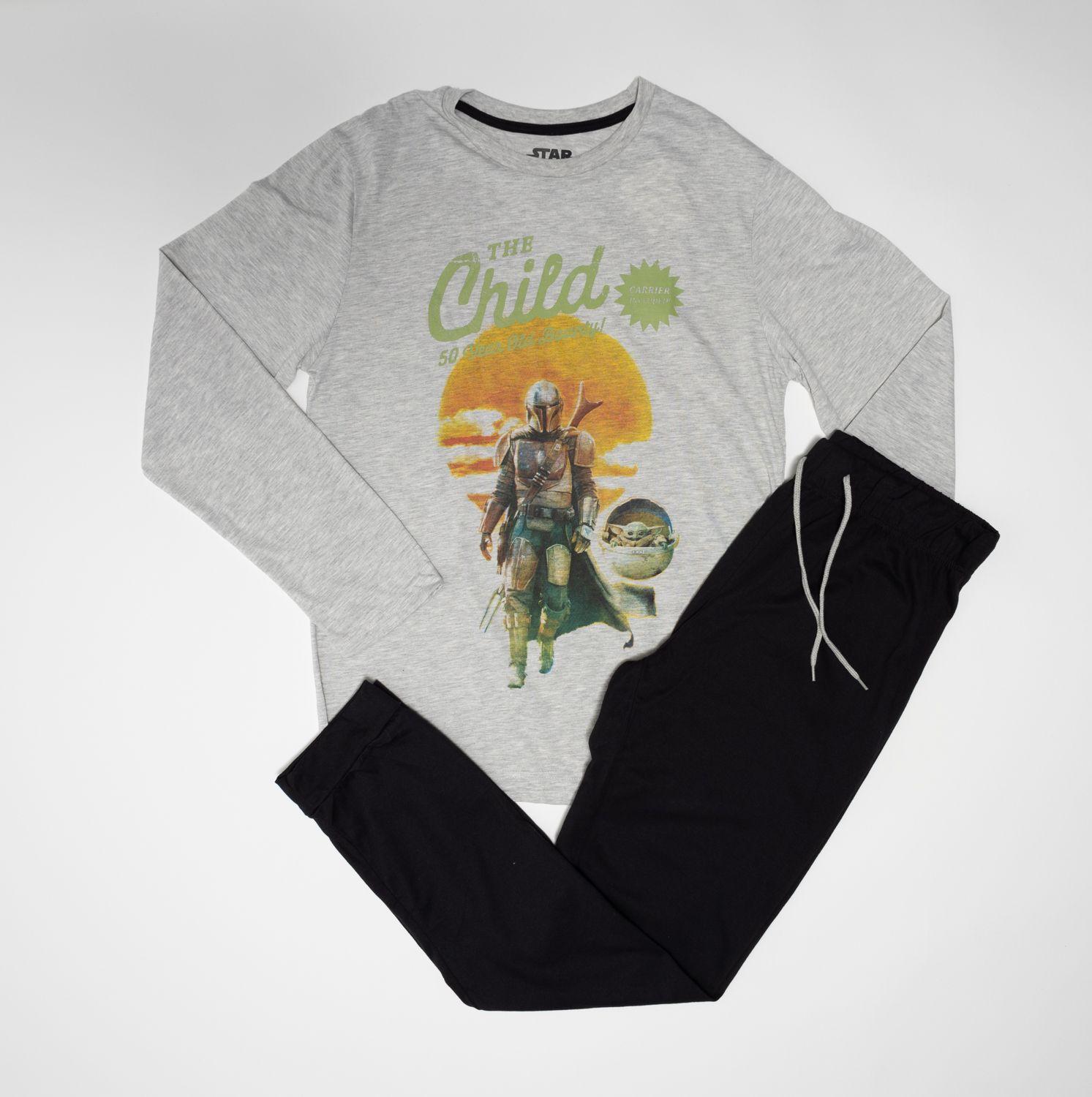 Pijama Hombre Mandalorian Sunshine Gris Star Wars-0