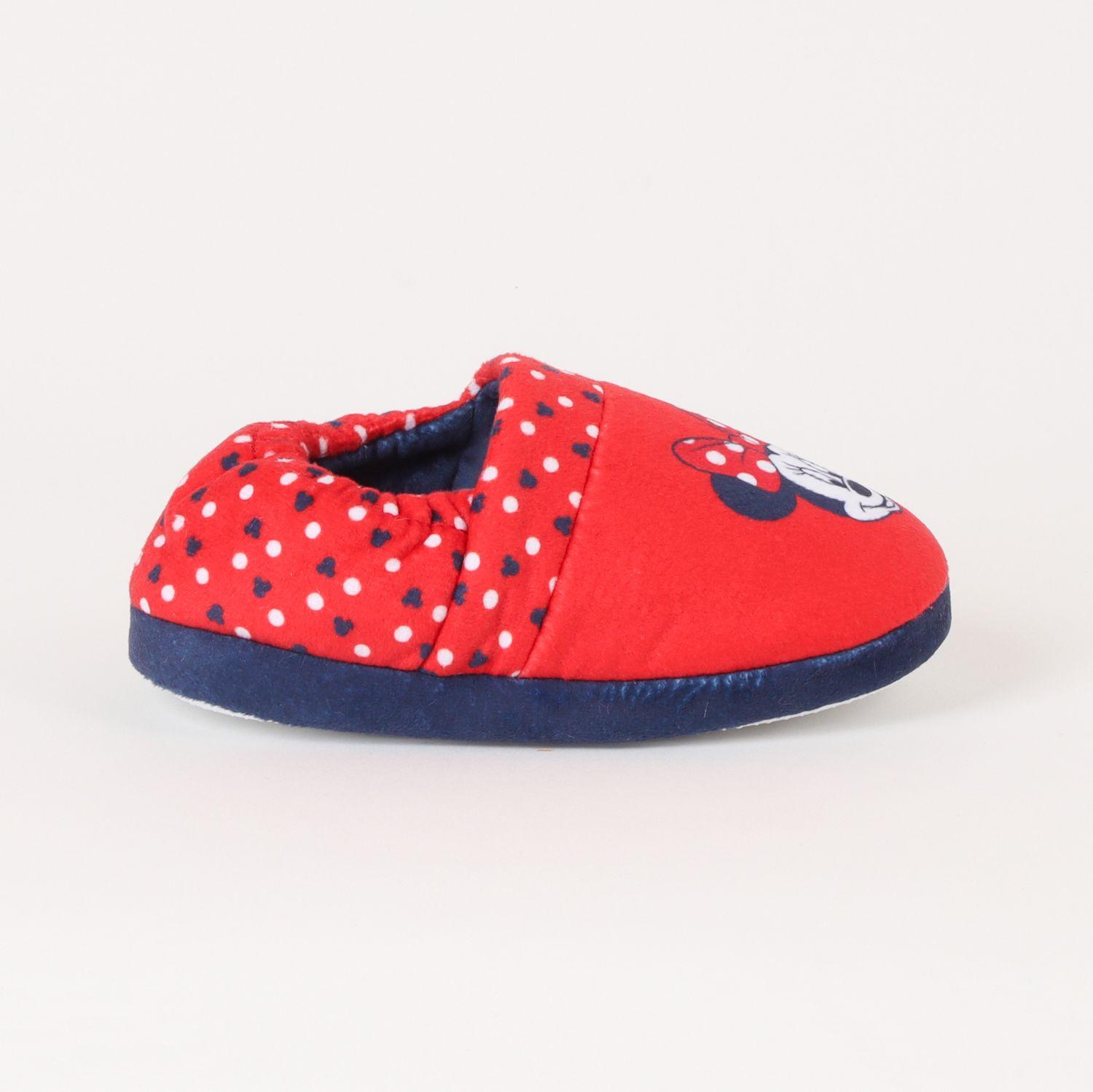 Pantufla Niña Minnie Dots Rojo Disney-1