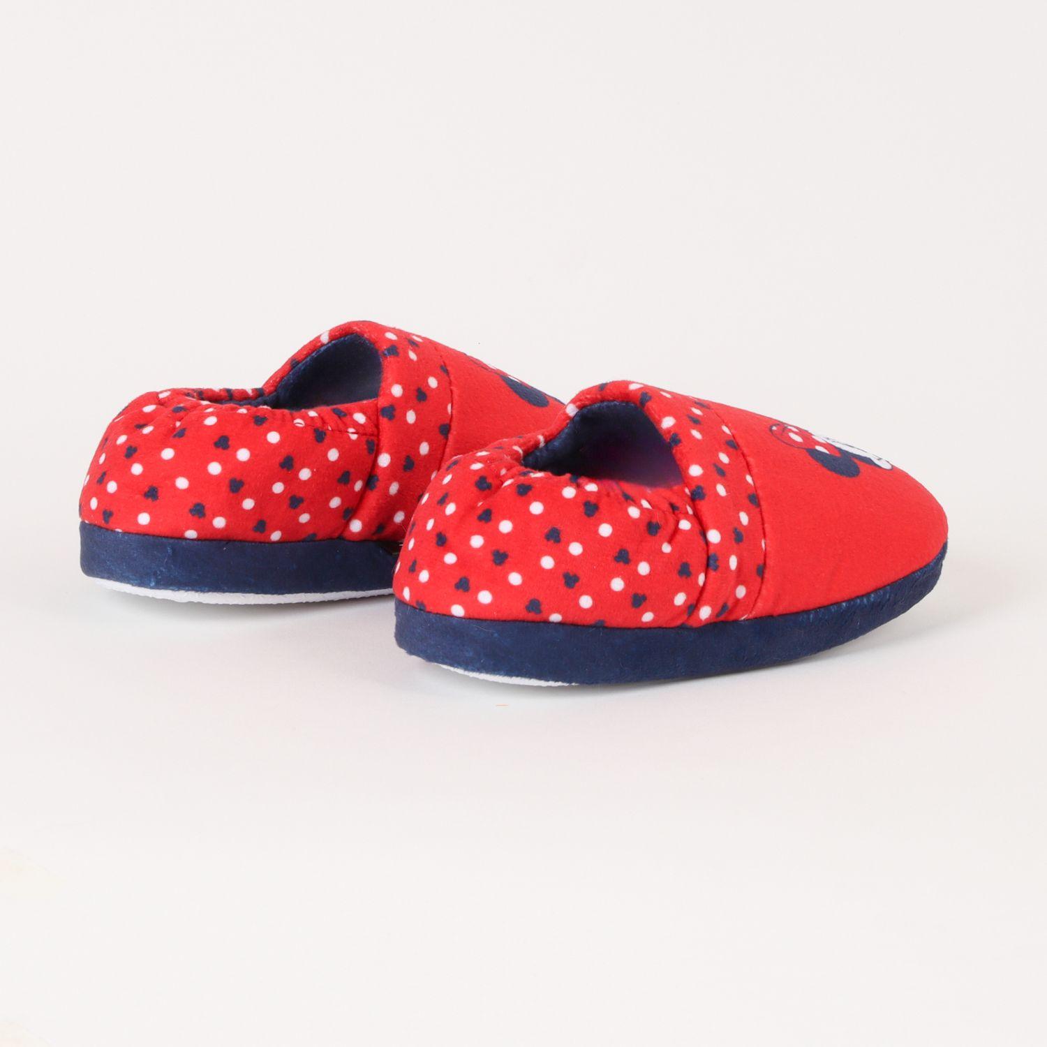 Pantufla Niña Minnie Dots Rojo Disney-2