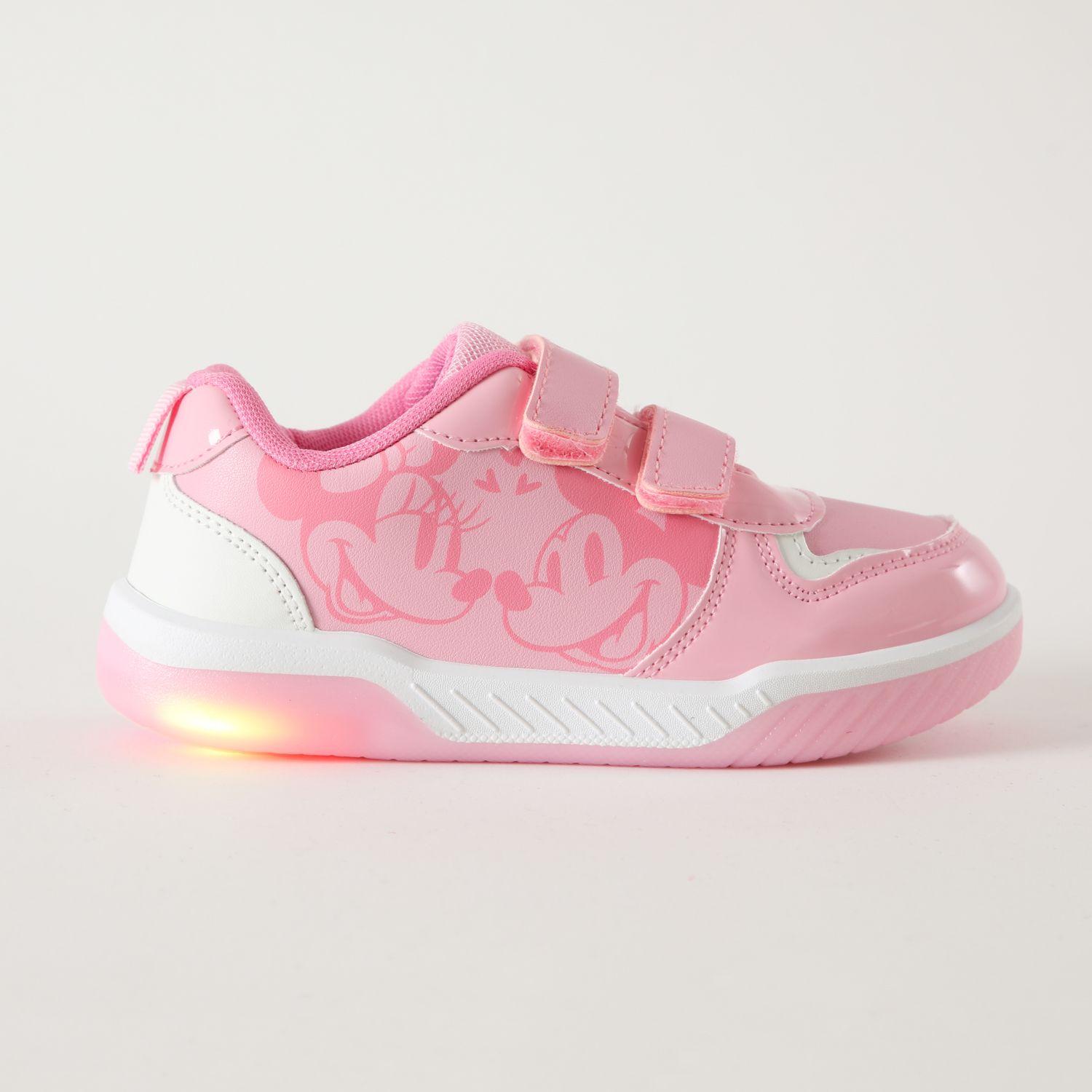 Zapatilla Con Luces Niña Love Minnie Rosado Disney-0
