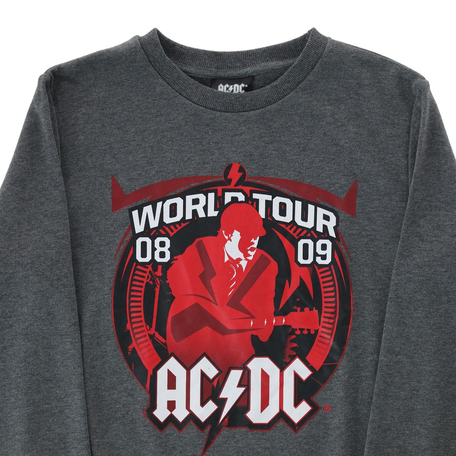 Poleron Cerrado Niño Worldtour Gris AC/DC-2