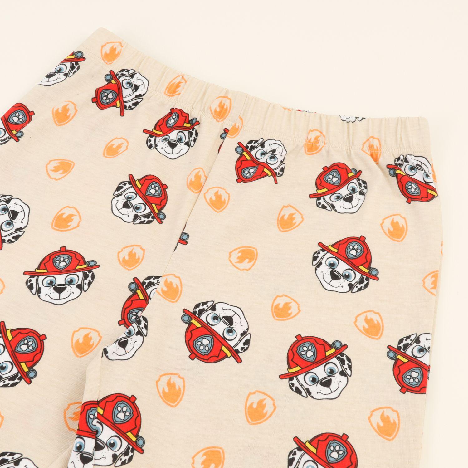 Conjunto Pijama Niño Marshal Bombero Naranjo Paw Patrol-2