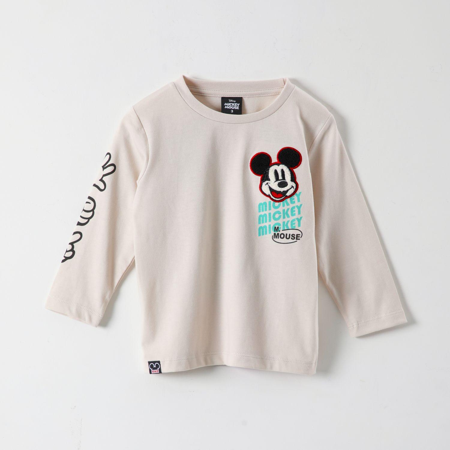 Polera Manga Larga Niño Mickey M.Mouse Blanco Disney-0
