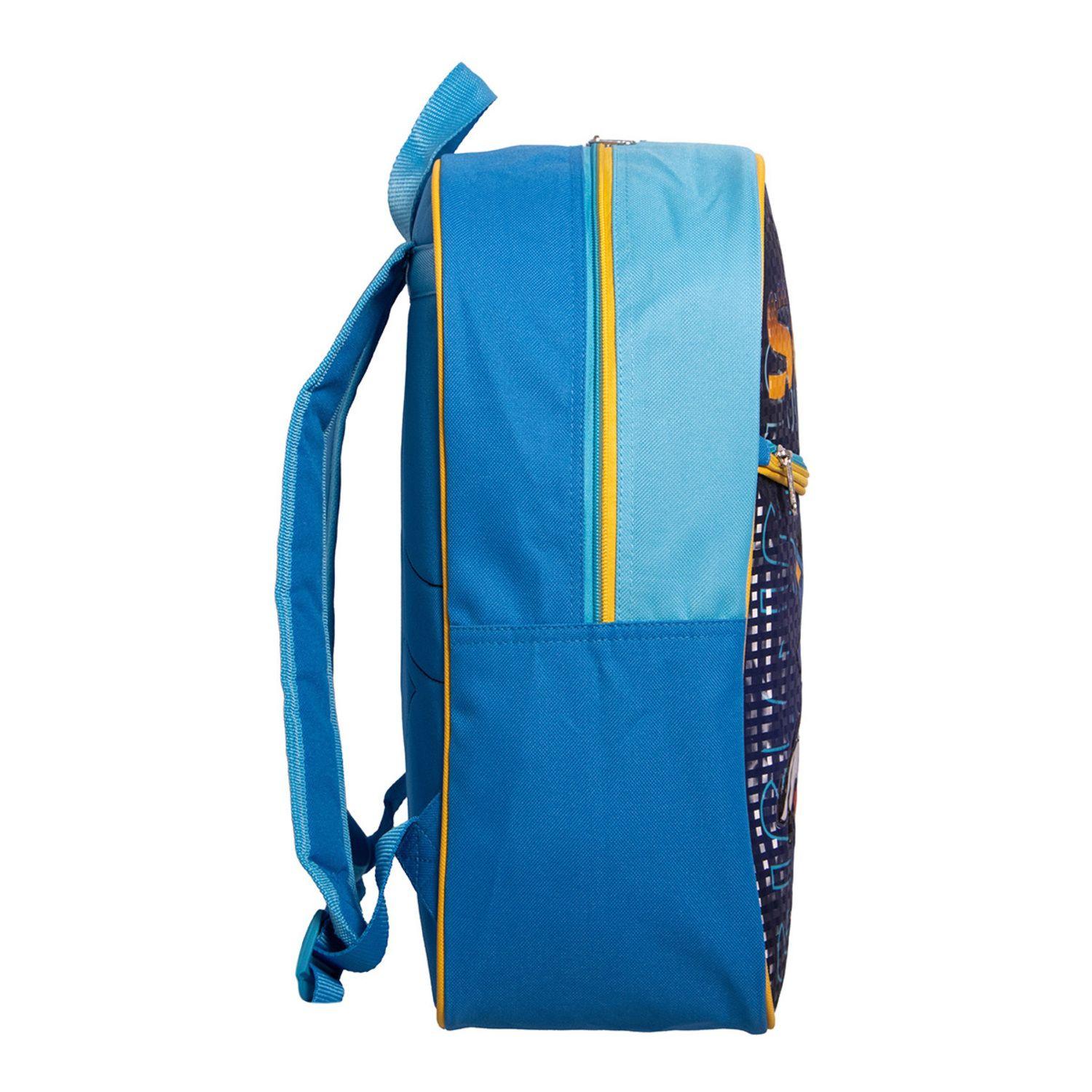 Mochila Escolar Niño Over Power Azul Sonic-2