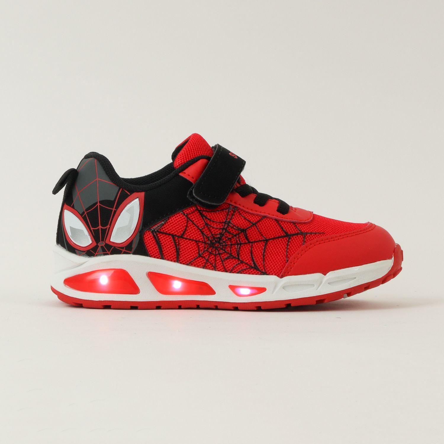 Zapatilla Con Luces Niño Spiderman Ojos Rojo Marvel-0