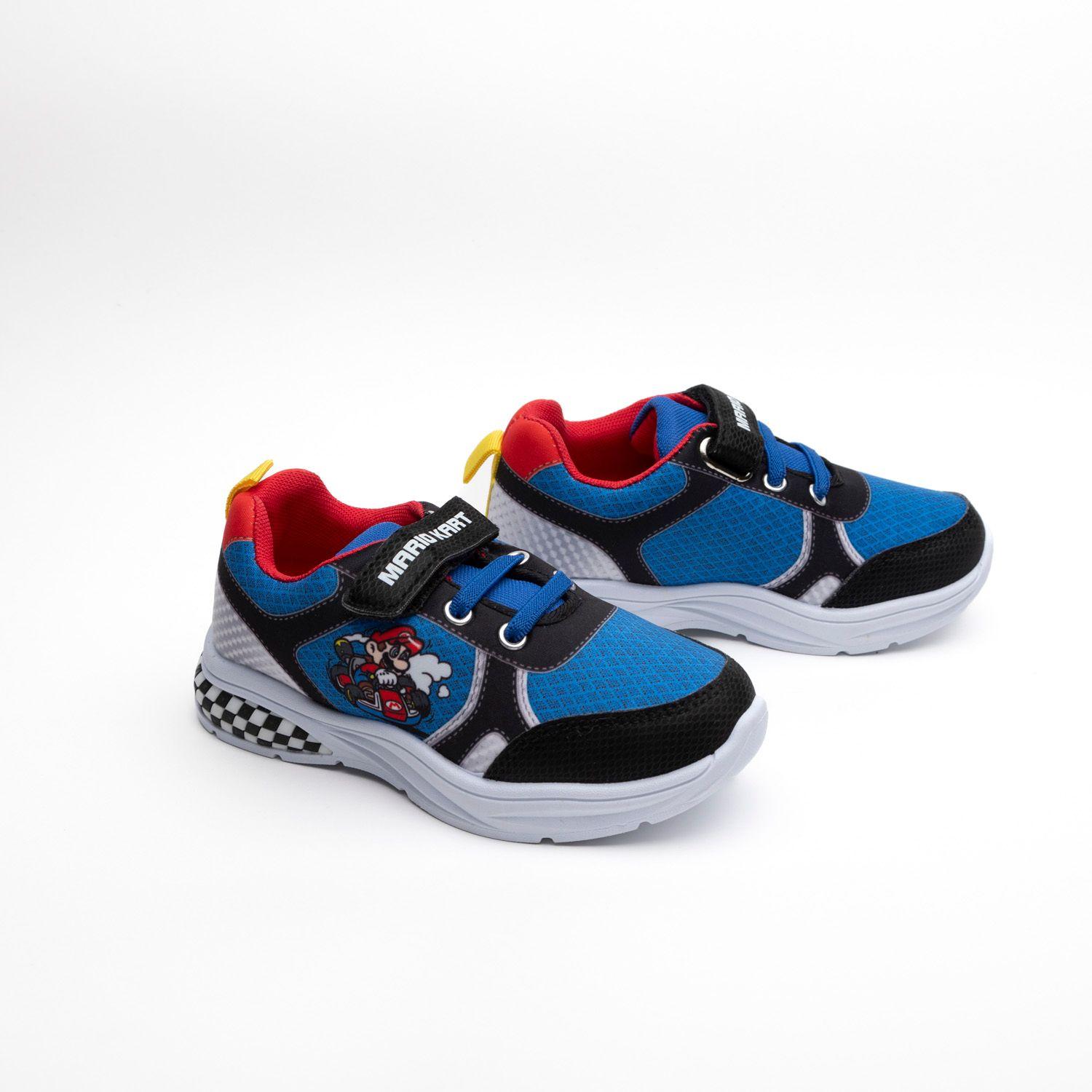 Zapatilla Con Luces Niño Mario Bros Negro Nintendo-1