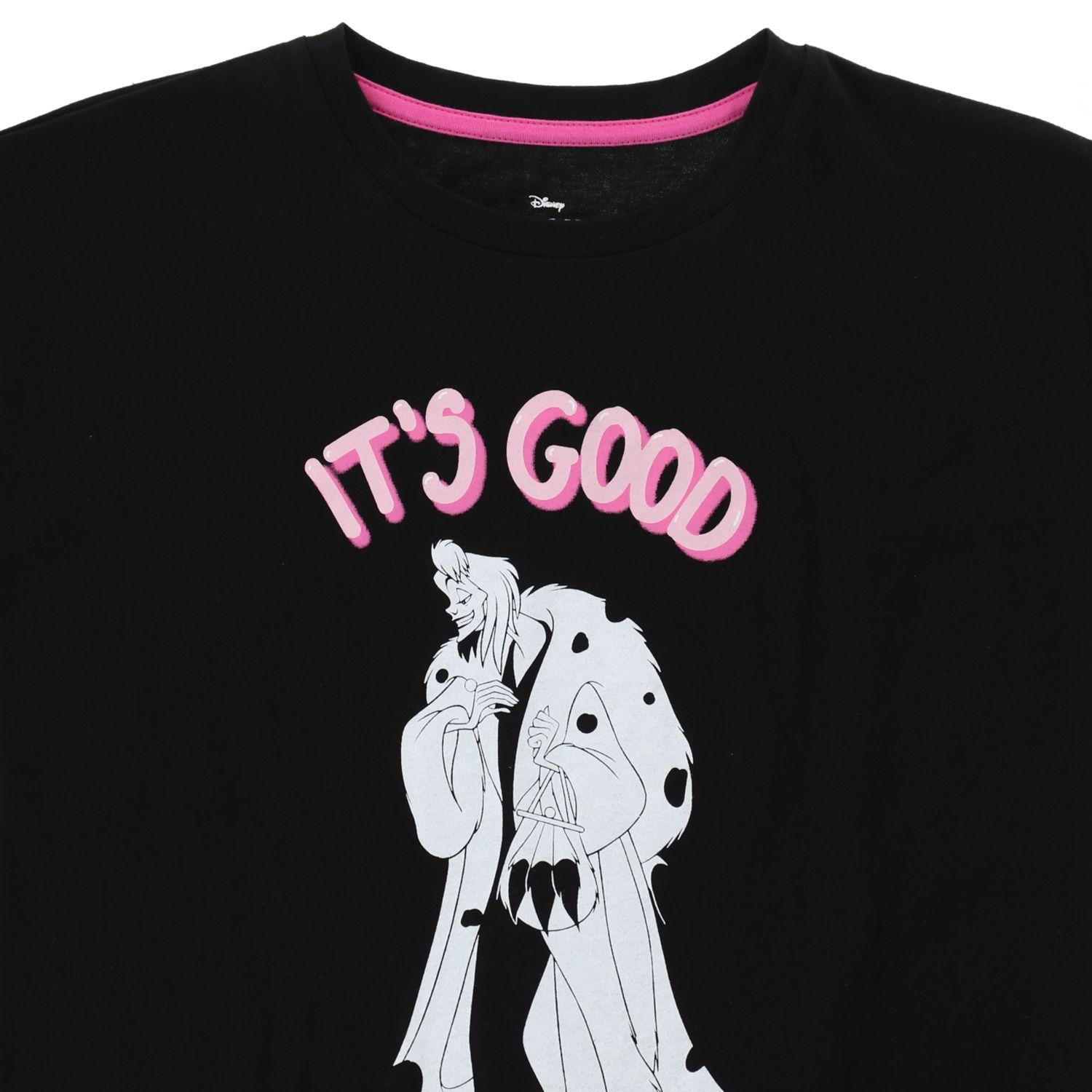Polera Niña Villanas Good to be Bad Negro Disney-1