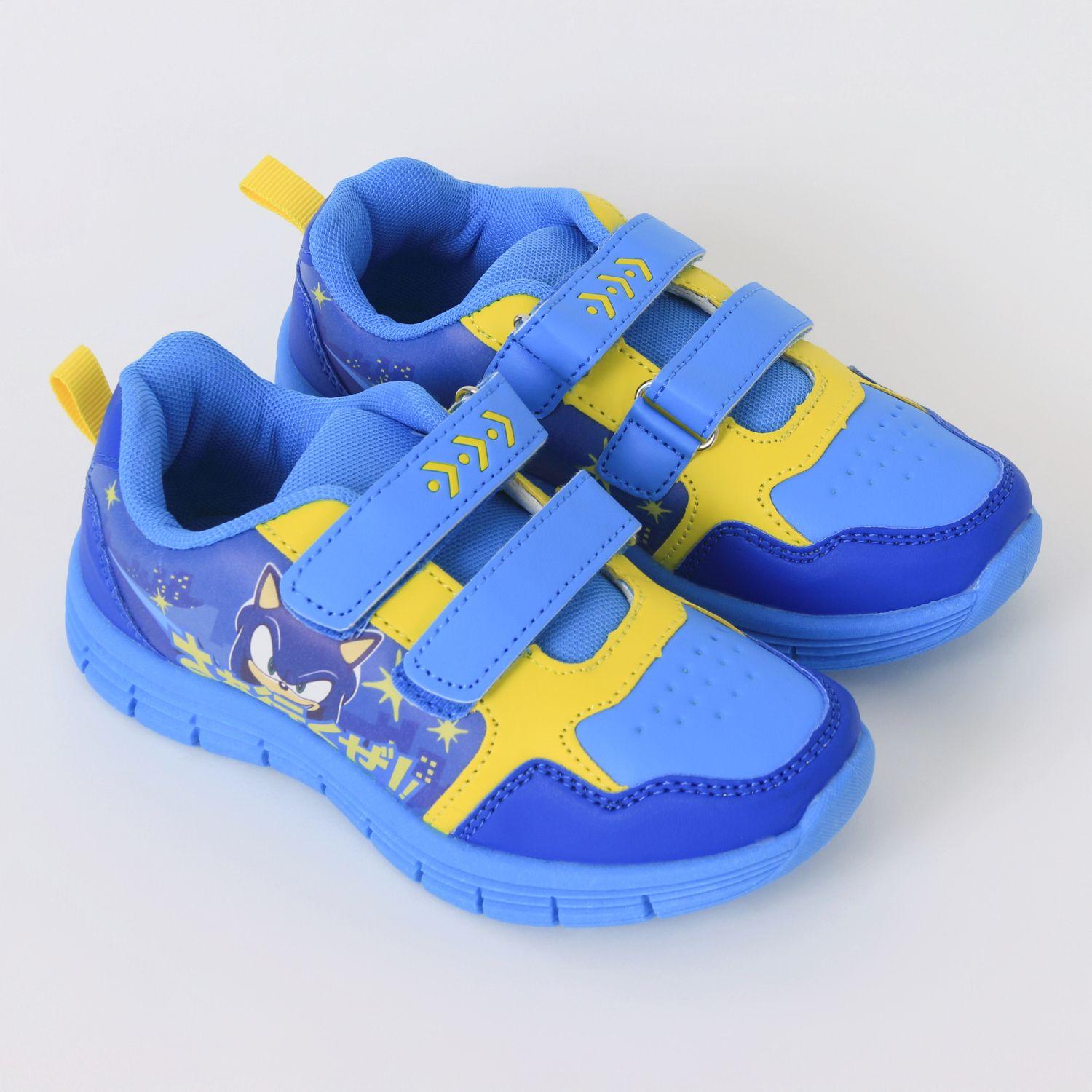 Zapatillas con Velcro Niño Azul Sonic-1