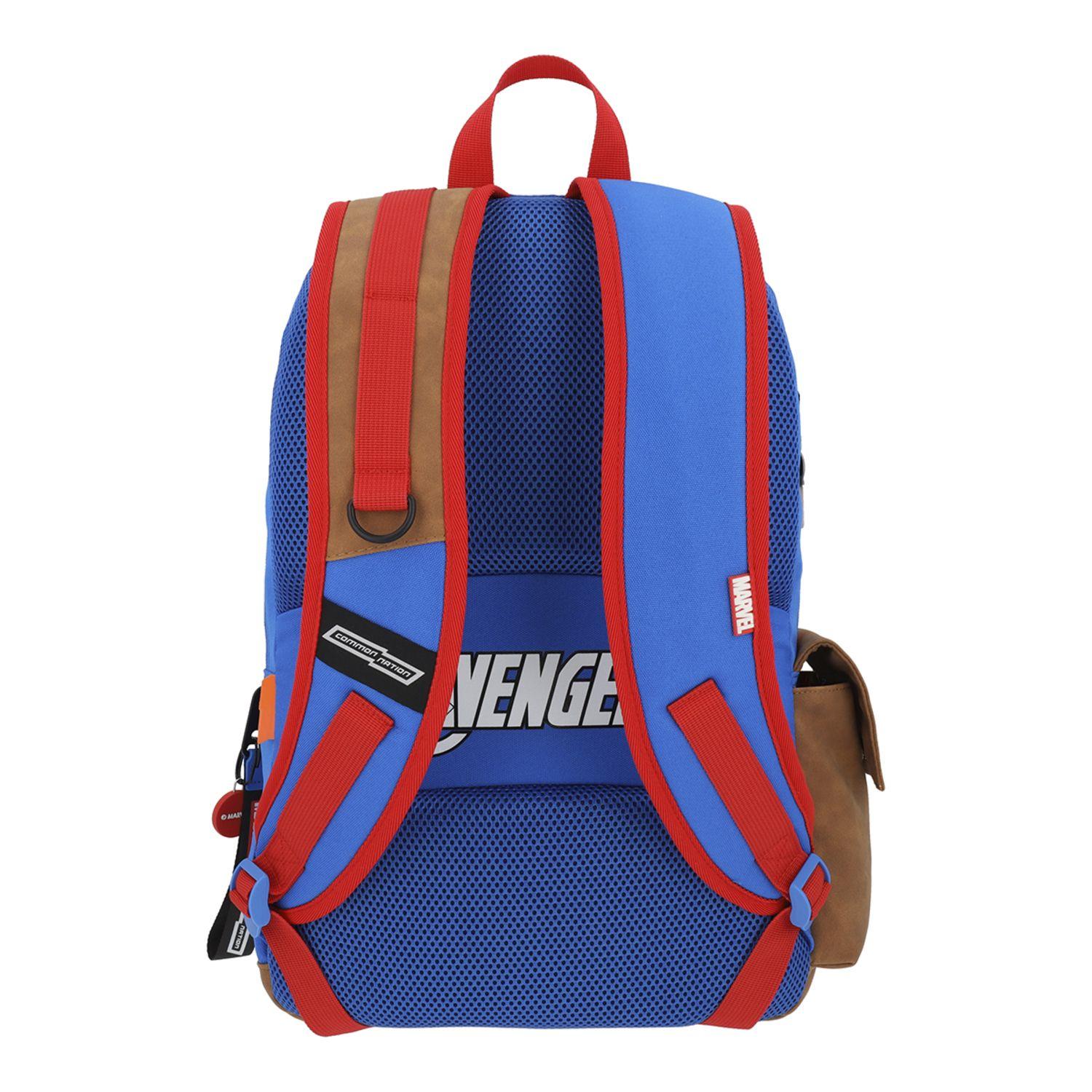 Mochila Escolar Niño Capitán America Azul Marvel-2