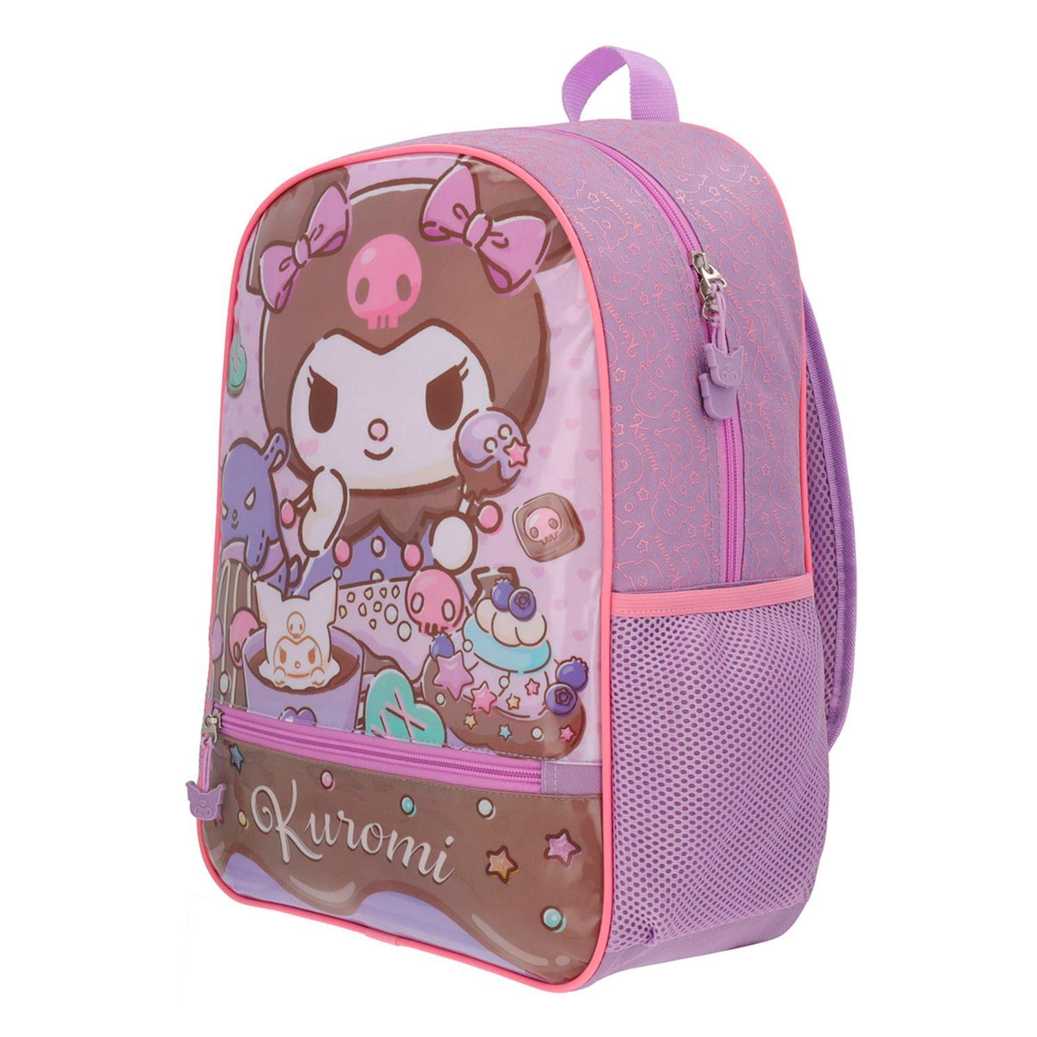 Mochila Escolar Niña Kuromi Rosado Hello Kitty-2