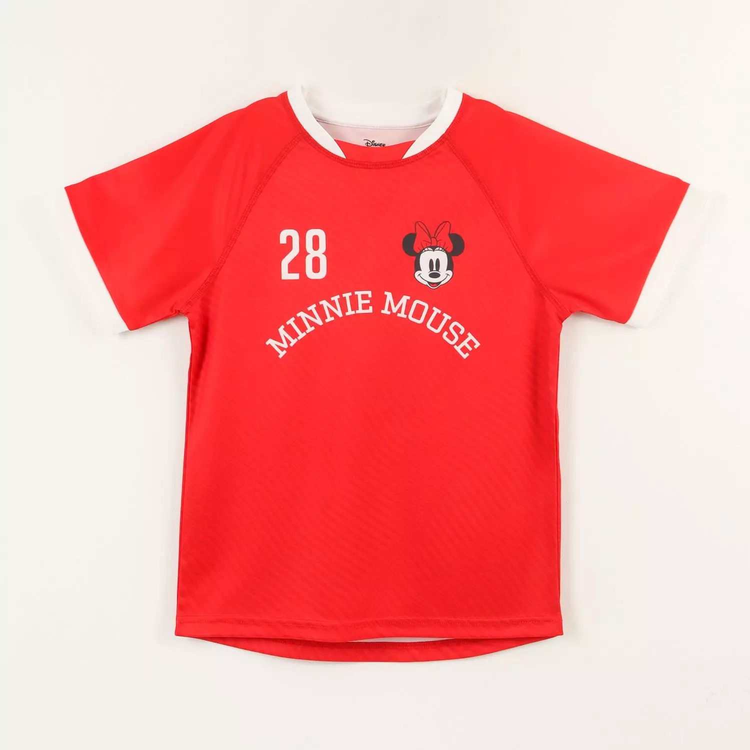 Polera Manga Corta Niña Rojo Fútbol Minnie Disney-0