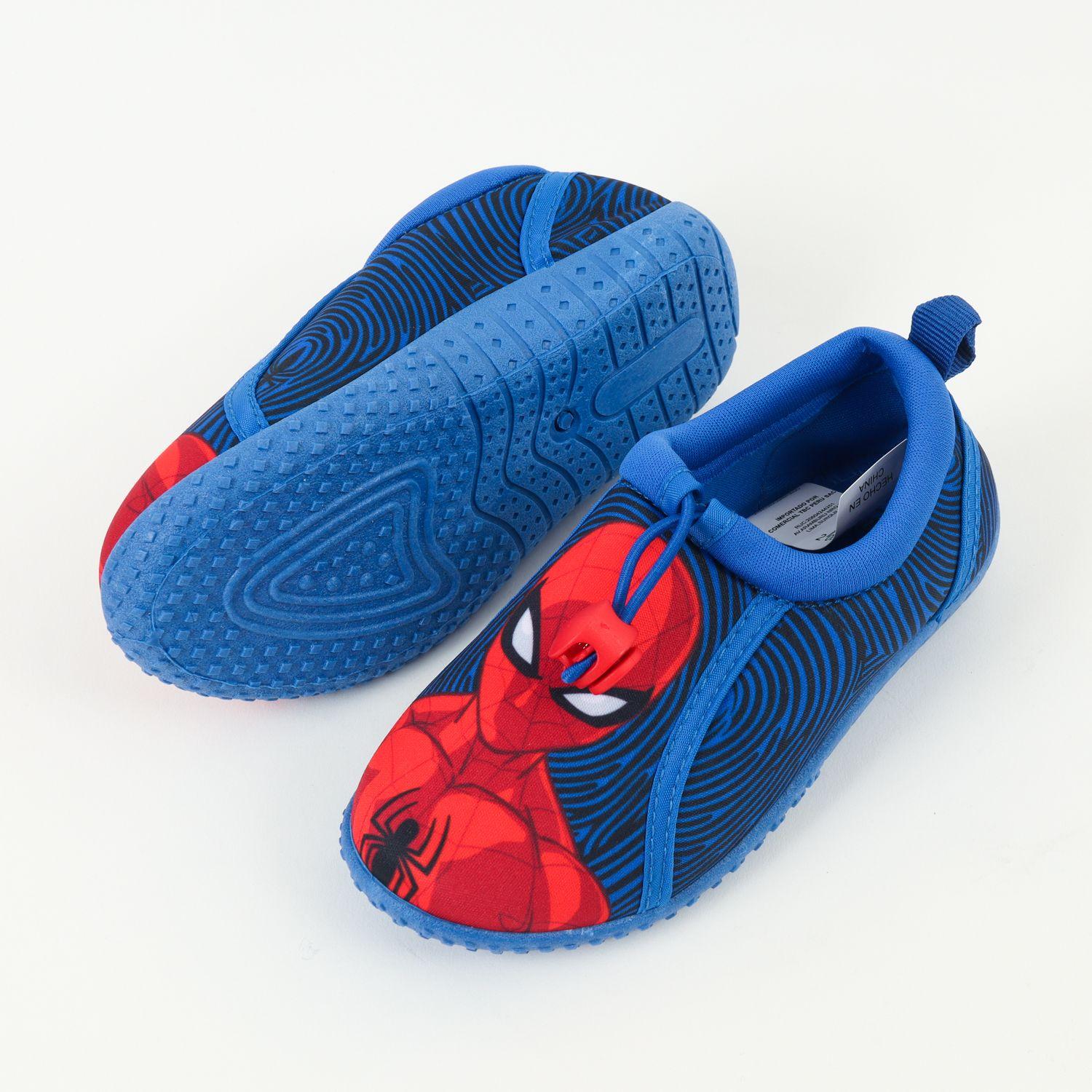 Zapato De Agua Niño Azul Personaje Torso Spiderman Marvel-5