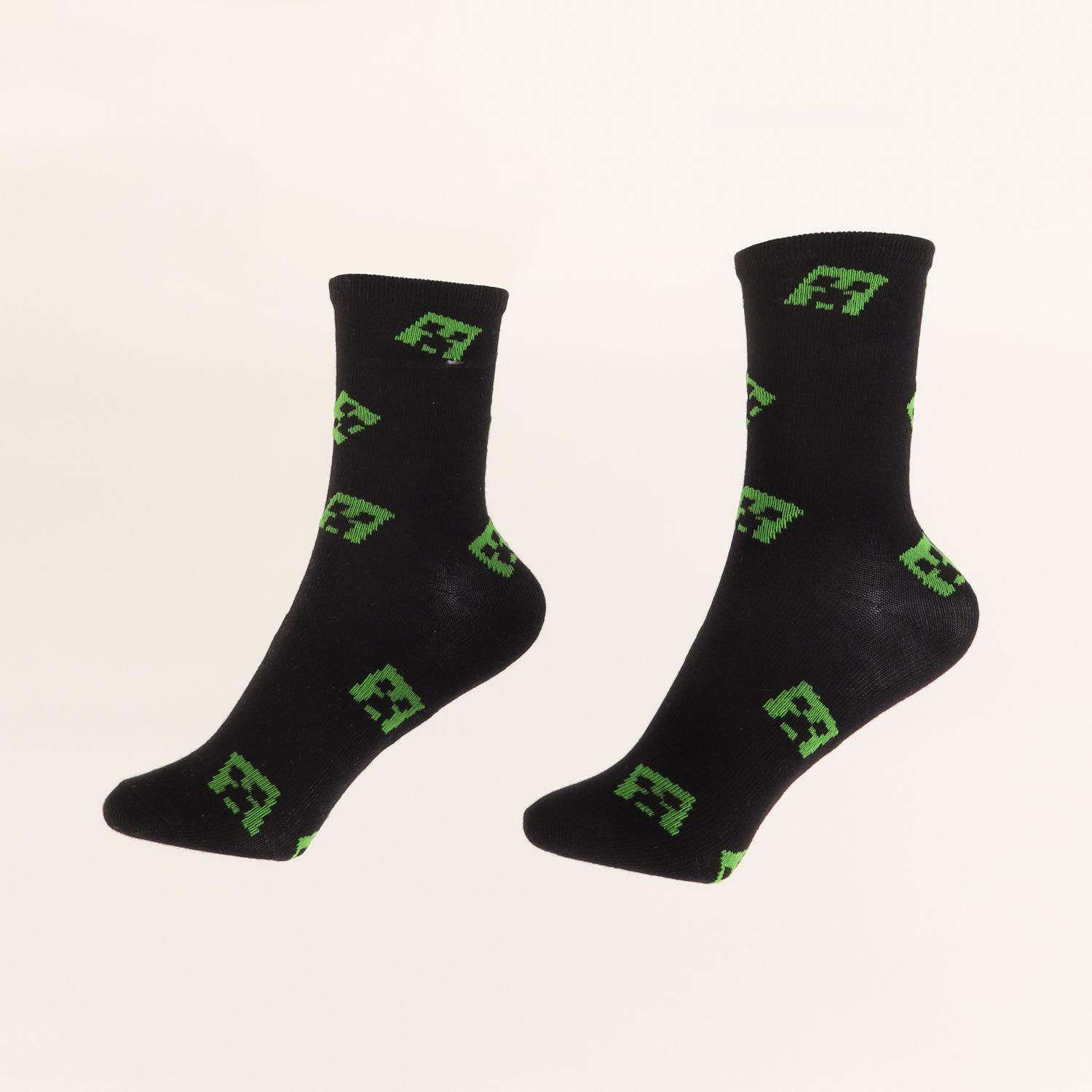 Tripack Calcetines Niño Verde Creeper Minecraft-1