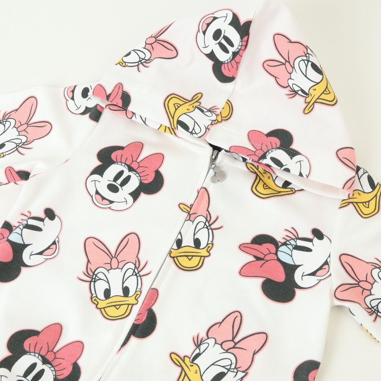 Poleron Abierto Niña Minnie Y Daisy Faces Rojo Disney-1