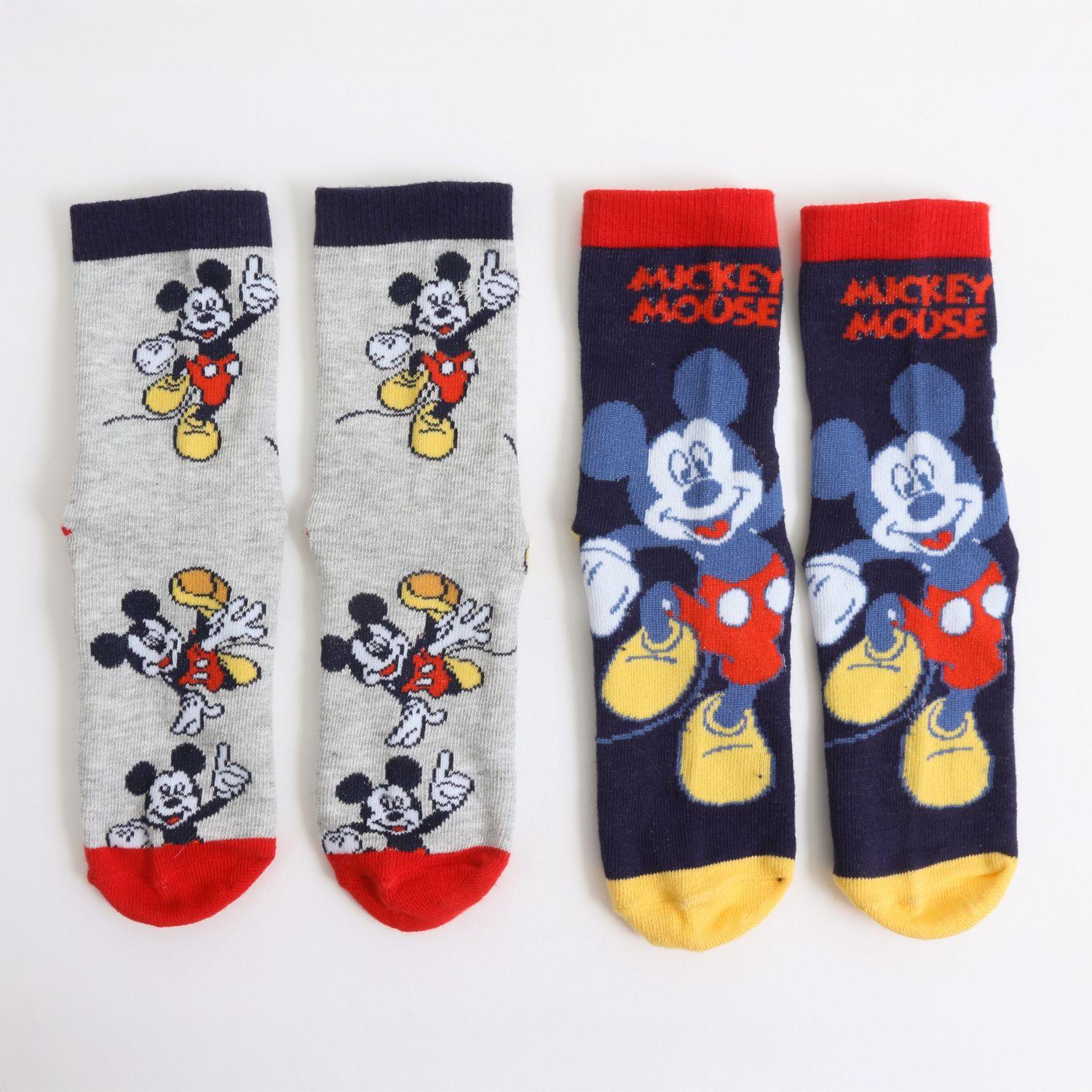 Bipack Calcetines Niño Mickey Mouse Azul Disney-3