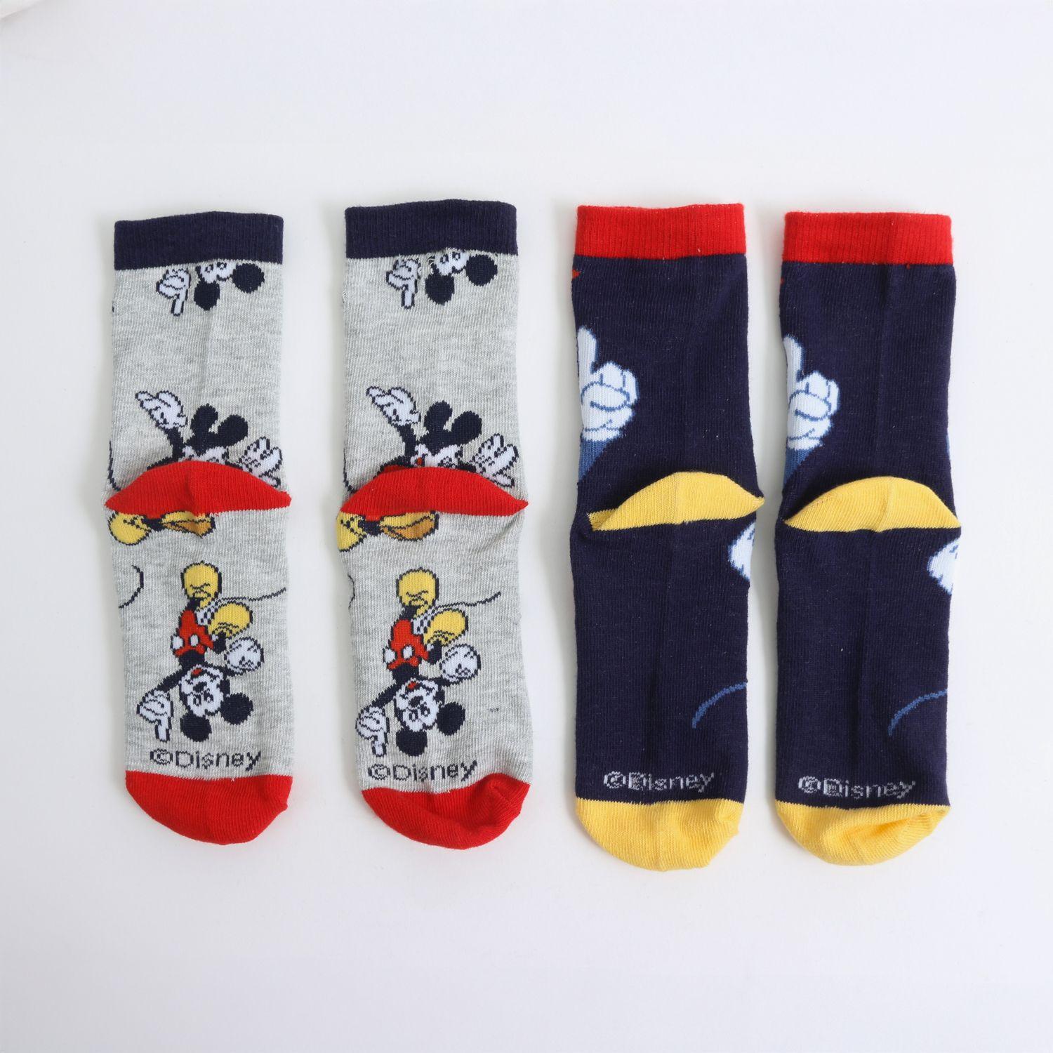 Bipack Calcetines Niño Mickey Mouse Azul Disney-4