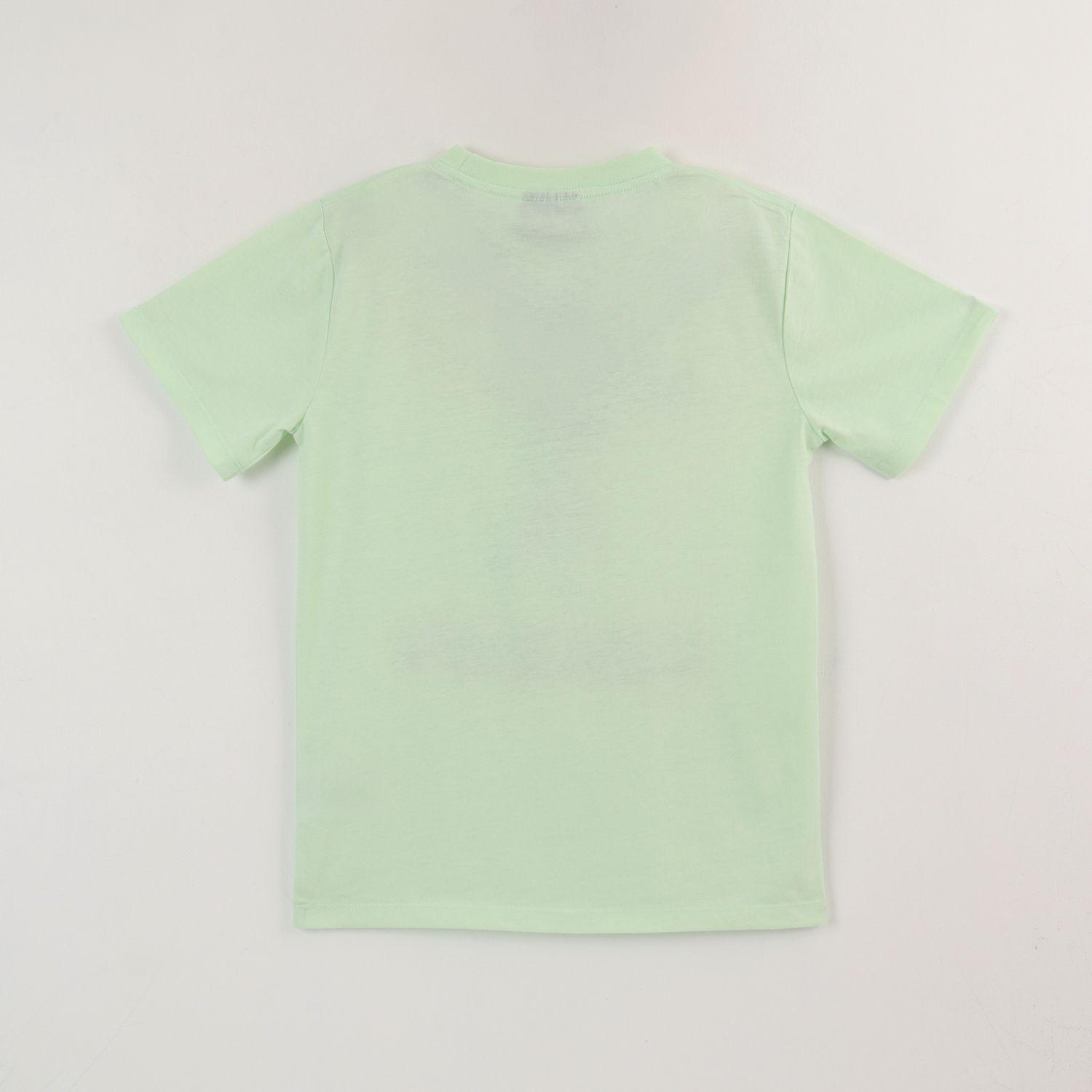 Polera Manga Corta Niño Verde Drowned Minecraft-1