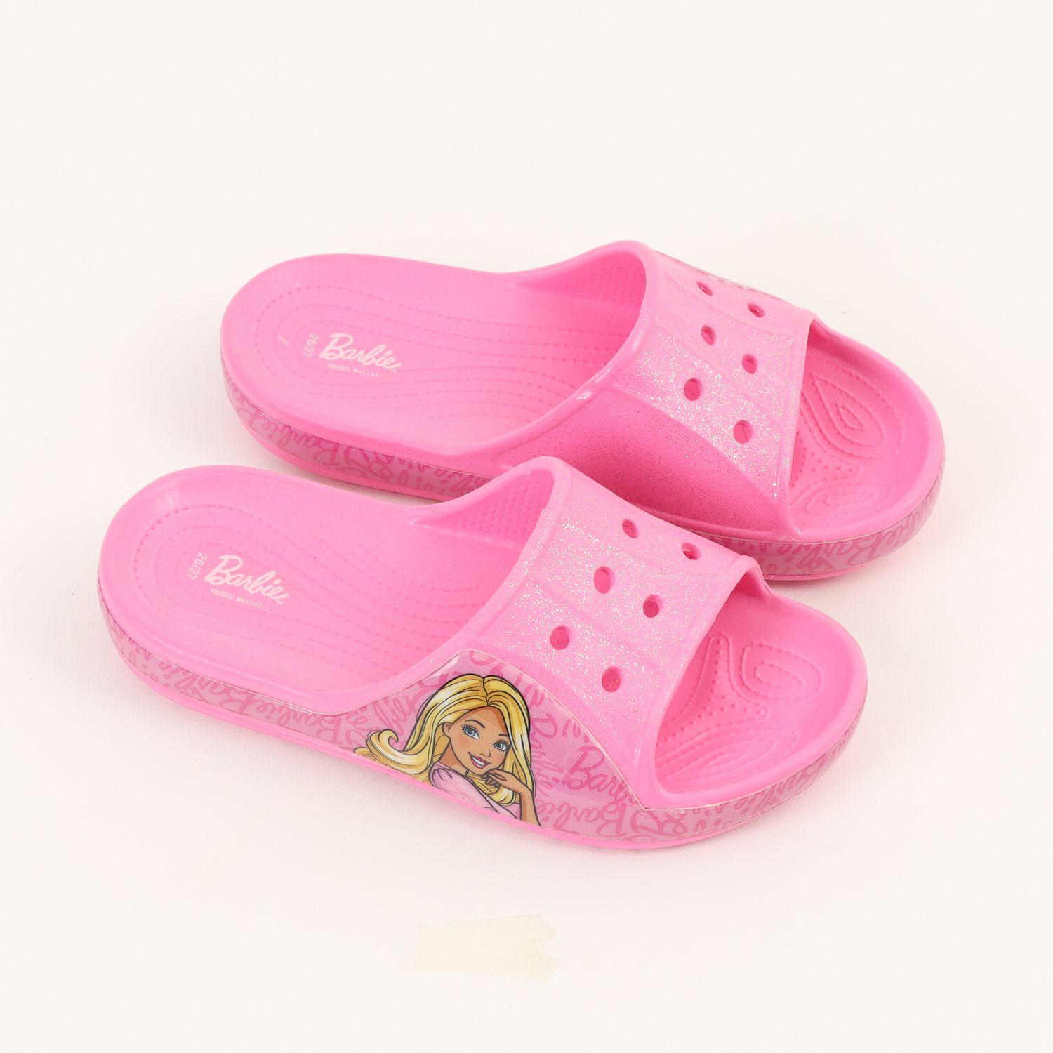 Sandalia Slide Niña Rosa Personaje Barbie-1