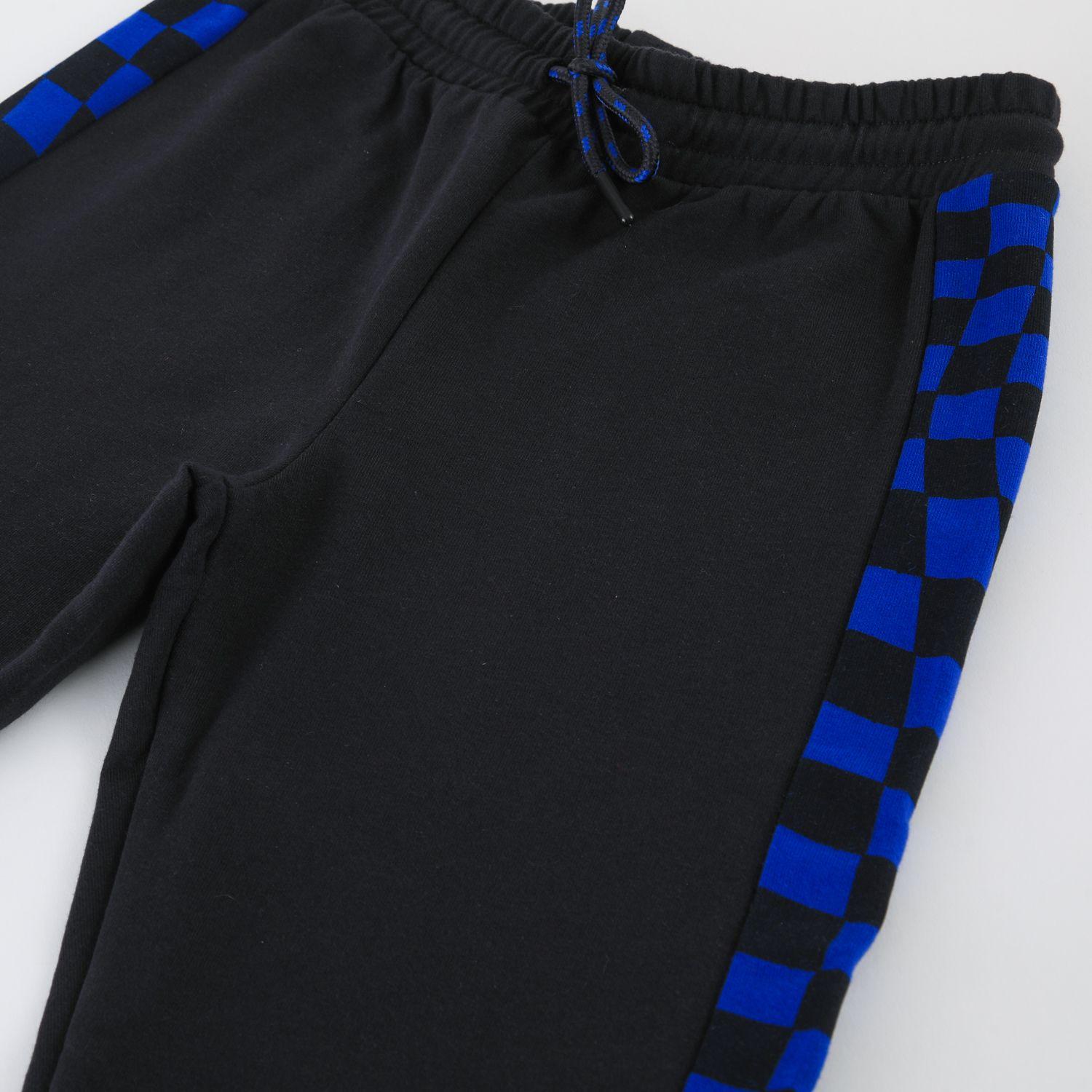 Conjunto Buzo Niño Sonic Ajedrez Negro-3