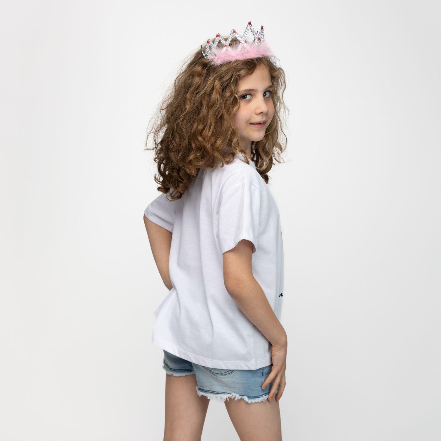 Polera Niña Cenicienta Blanco Disney-2