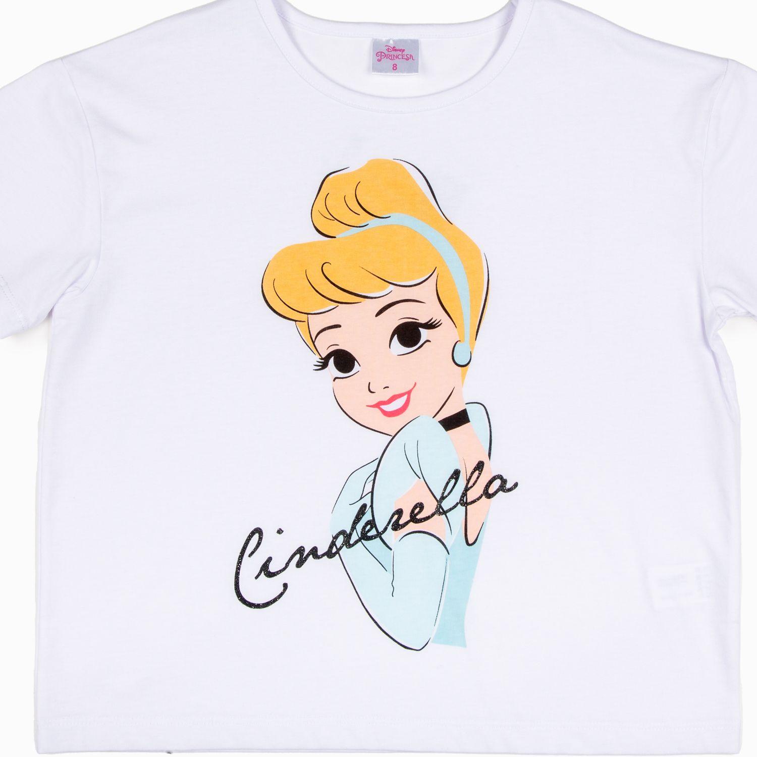 Polera Niña Cenicienta Blanco Disney-5