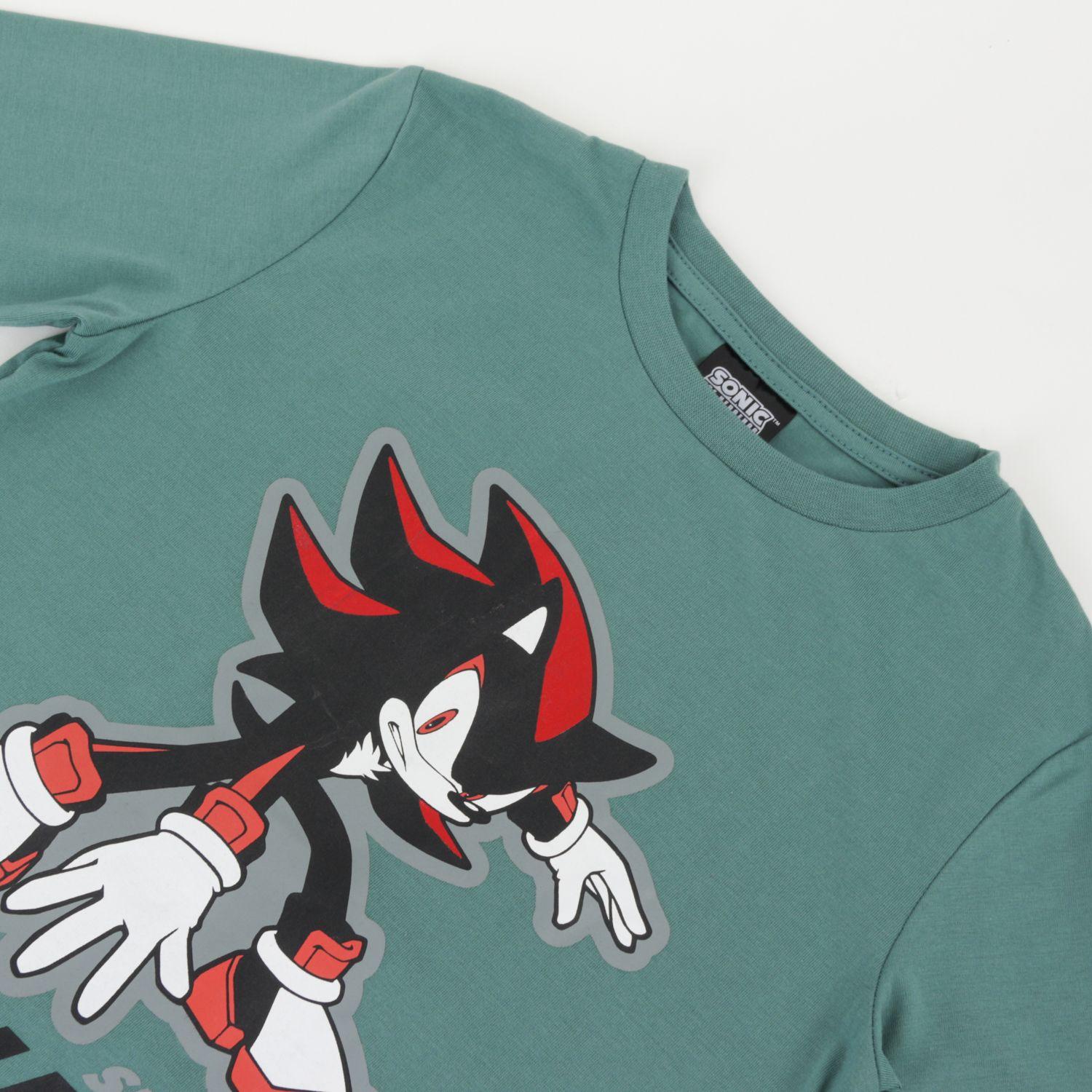 Polera Manga Larga Niño Shadow Speed And Power Verde Sonic-2