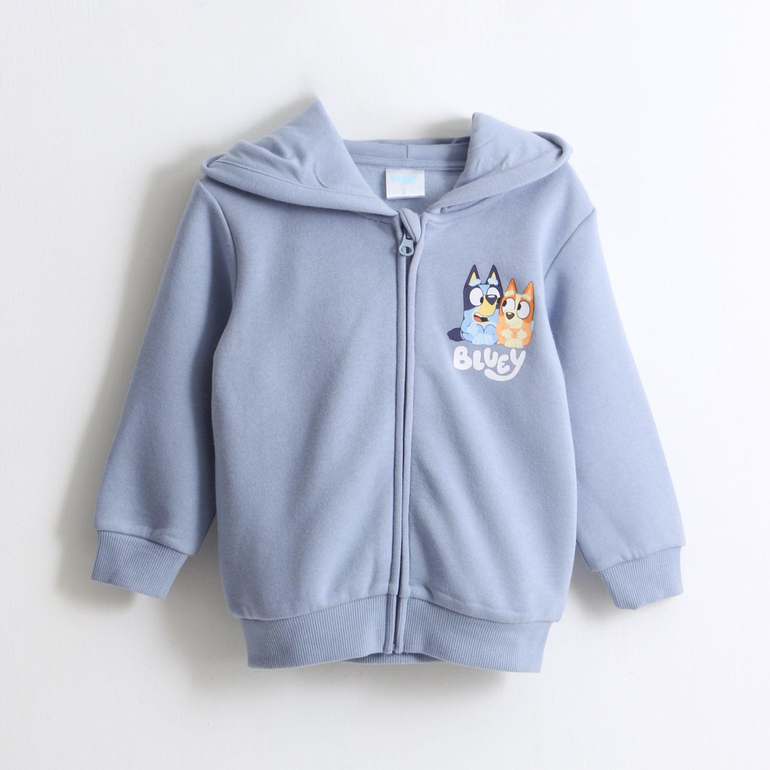 Polerón Cierre Niño Hoodie Azul Bingo & Bluey-0