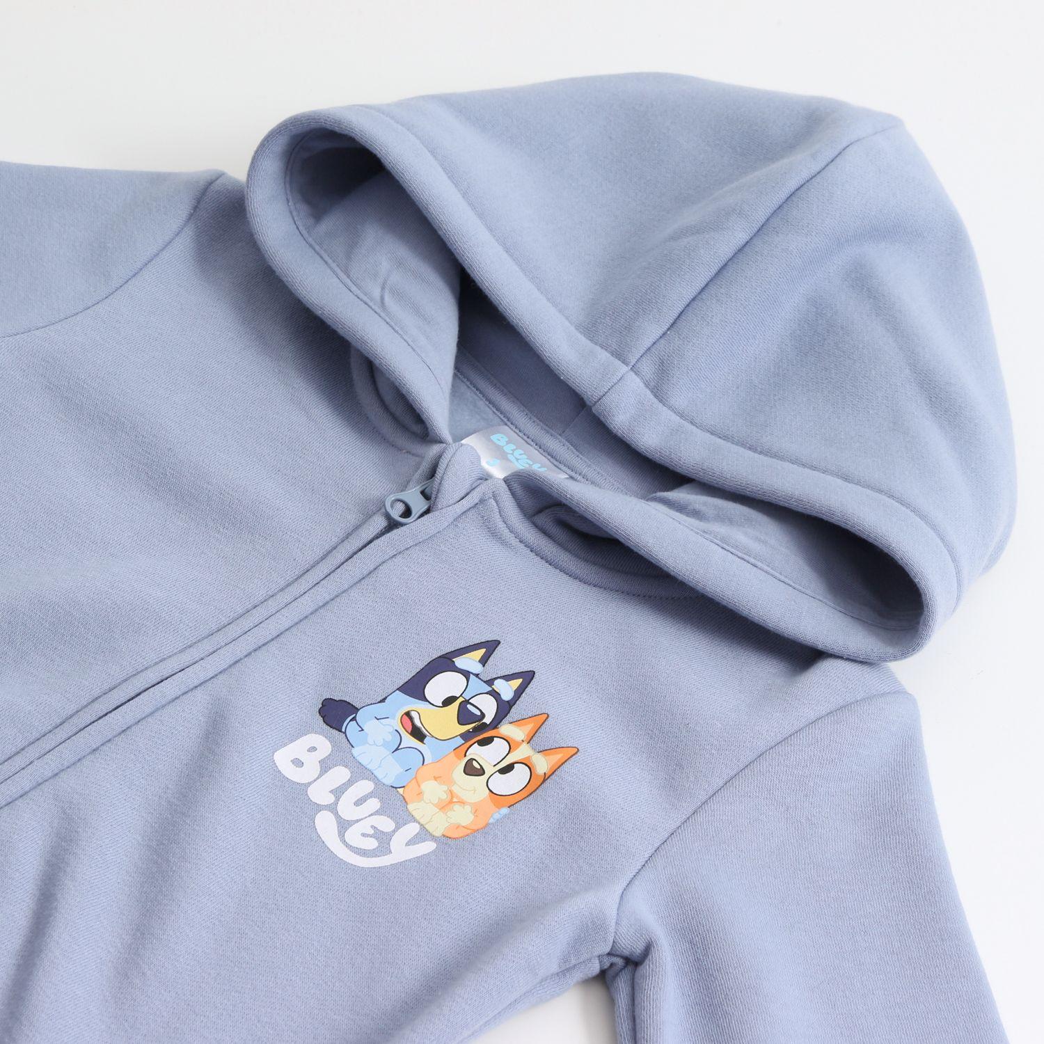 Polerón Cierre Niño Hoodie Azul Bingo & Bluey-2