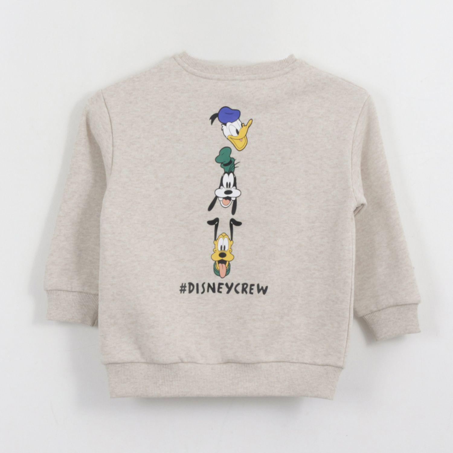 Polerón Cerrado Niño Back Print Mickey Mouse Gris Disney-2