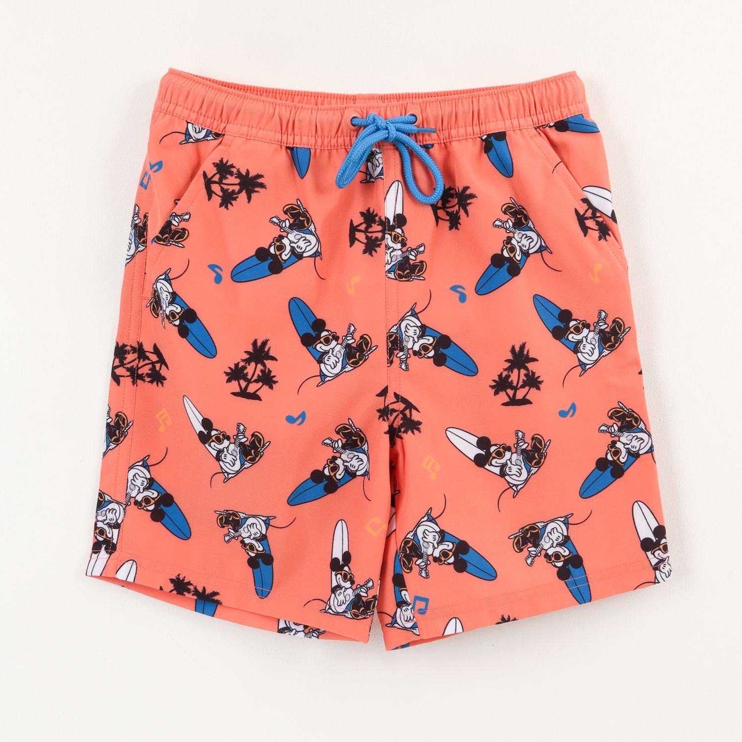 Traje de baño Niño Full Print Mickey Bolsillo Trasero Disney-0