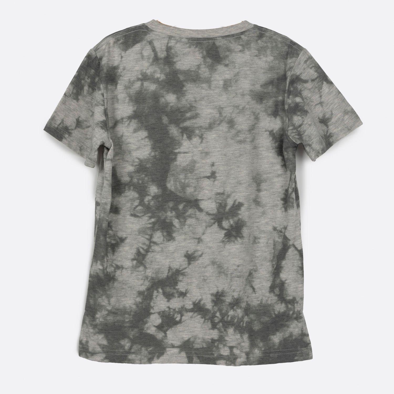 Polera Manga Corta Niño Tie Dye Spiderman I Gris Marvel-1