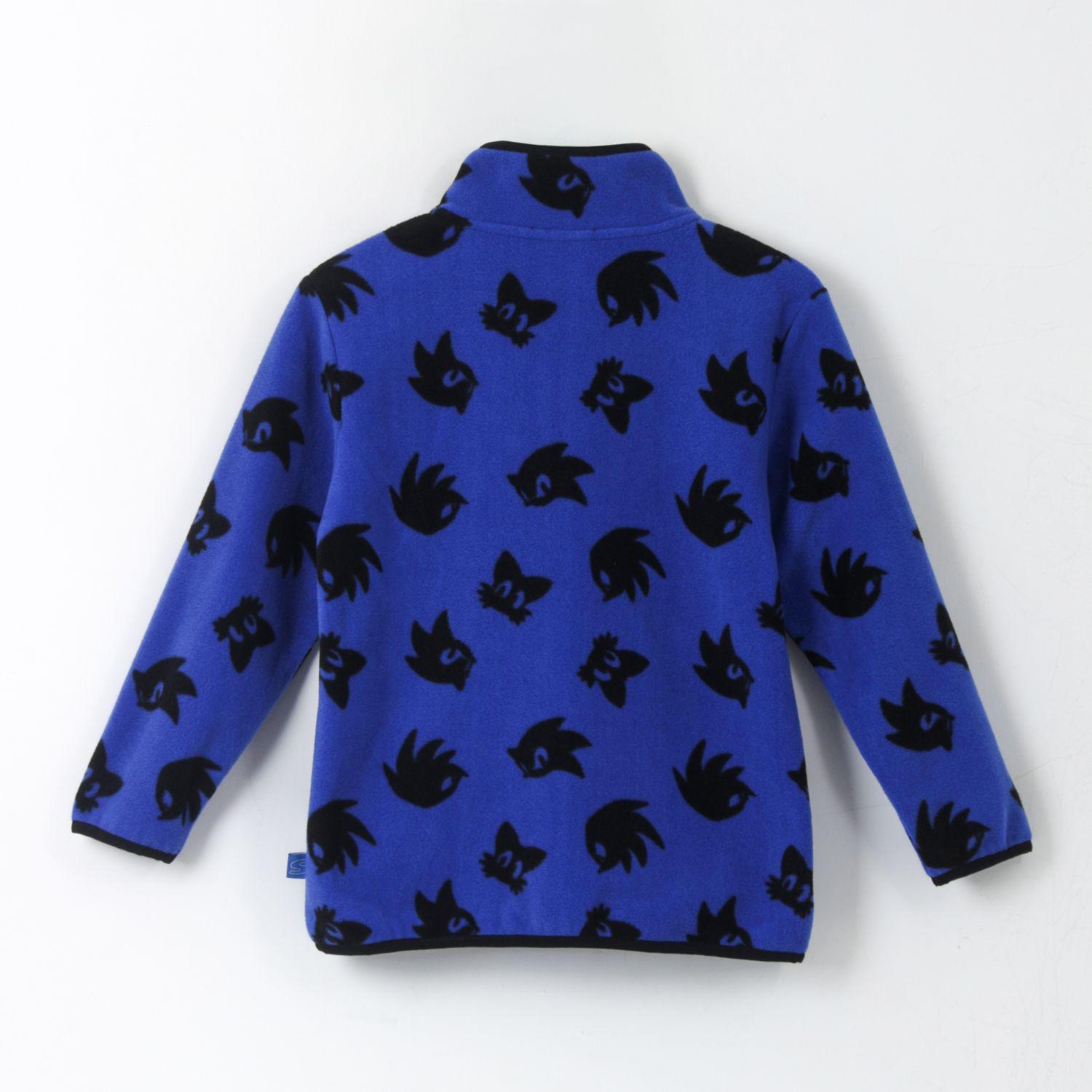 Polar Niño Full Print Caras Azul Bolsillo Sonic-1