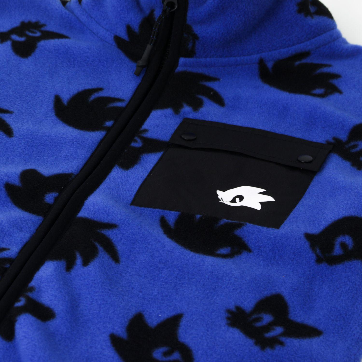 Polar Niño Full Print Caras Azul Bolsillo Sonic-2