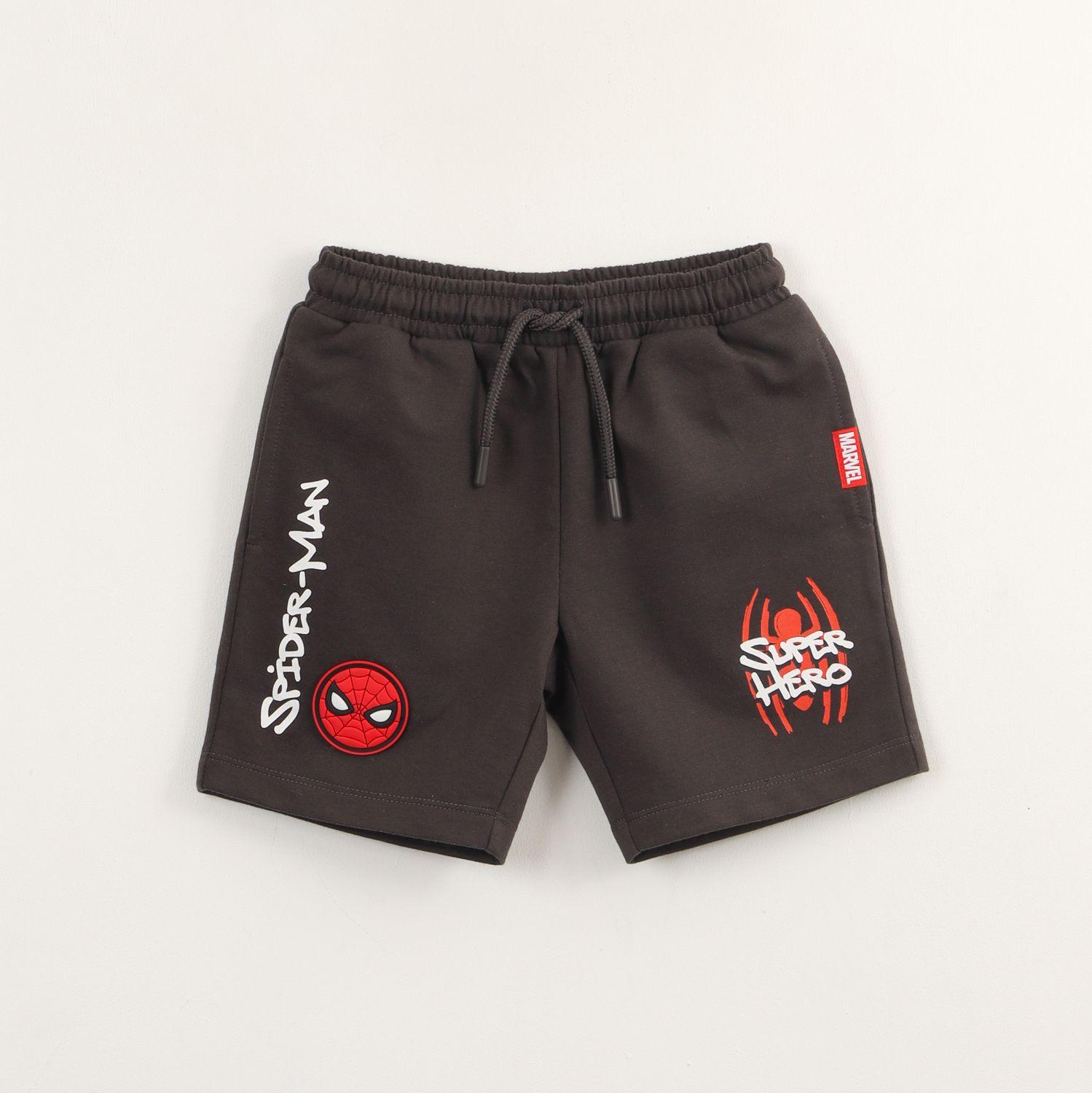 Short Niño Azul Personaje Spiderman Marvel-0