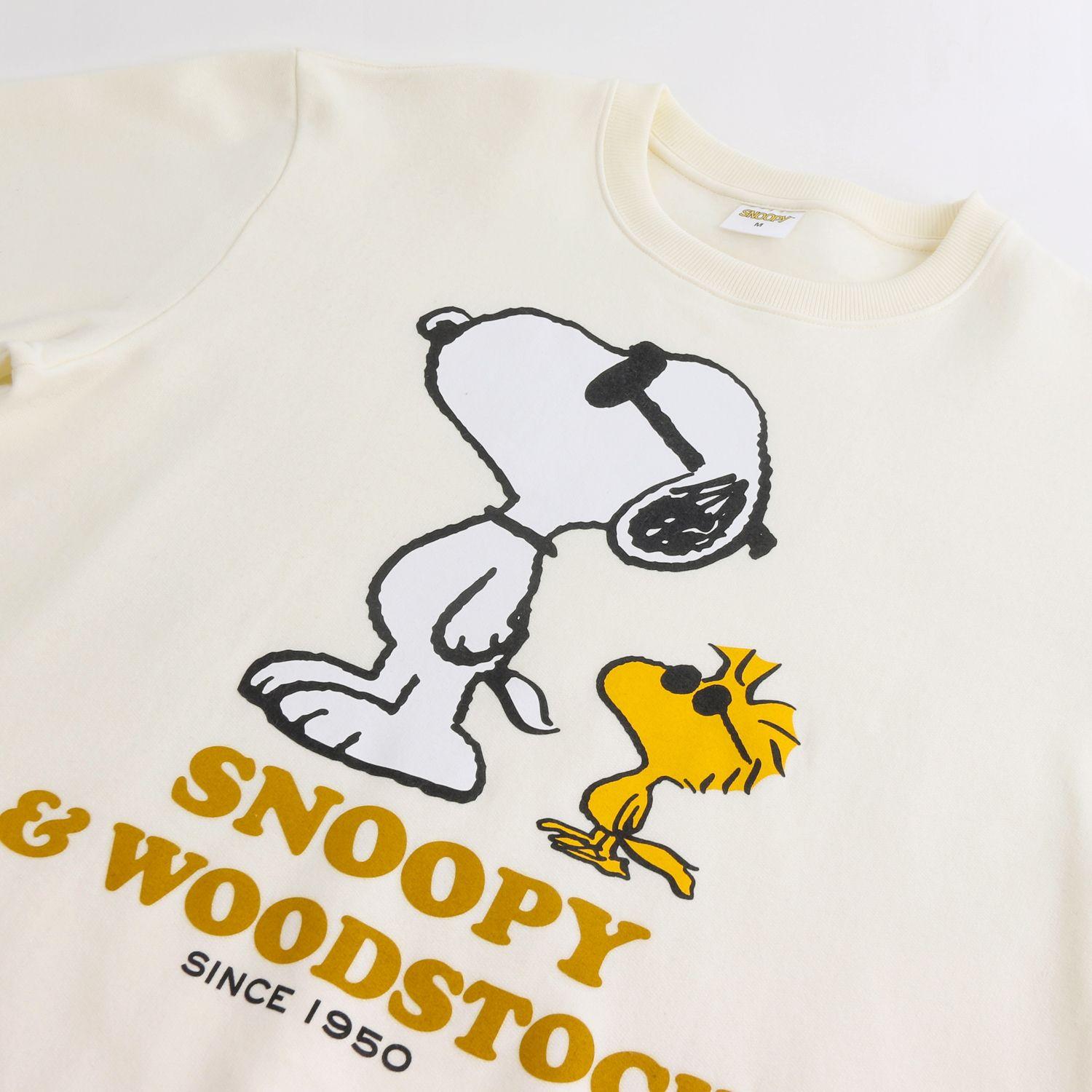 Polerón Cerrado Hombre Snoopy & Woodstock Blanco Snoopy-2