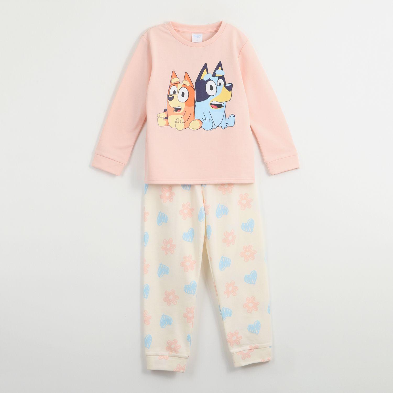 Conjunto Pijama Buzo Niña Flowers Rosado Bluey-0