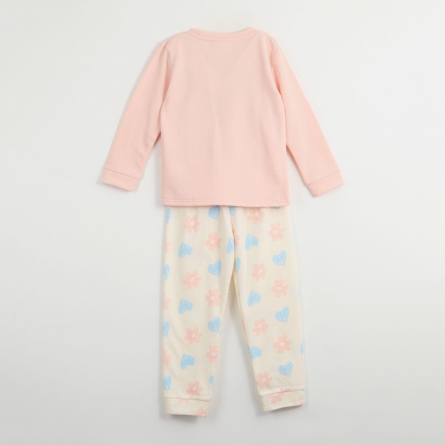 Conjunto Pijama Buzo Niña Flowers Rosado Bluey-3