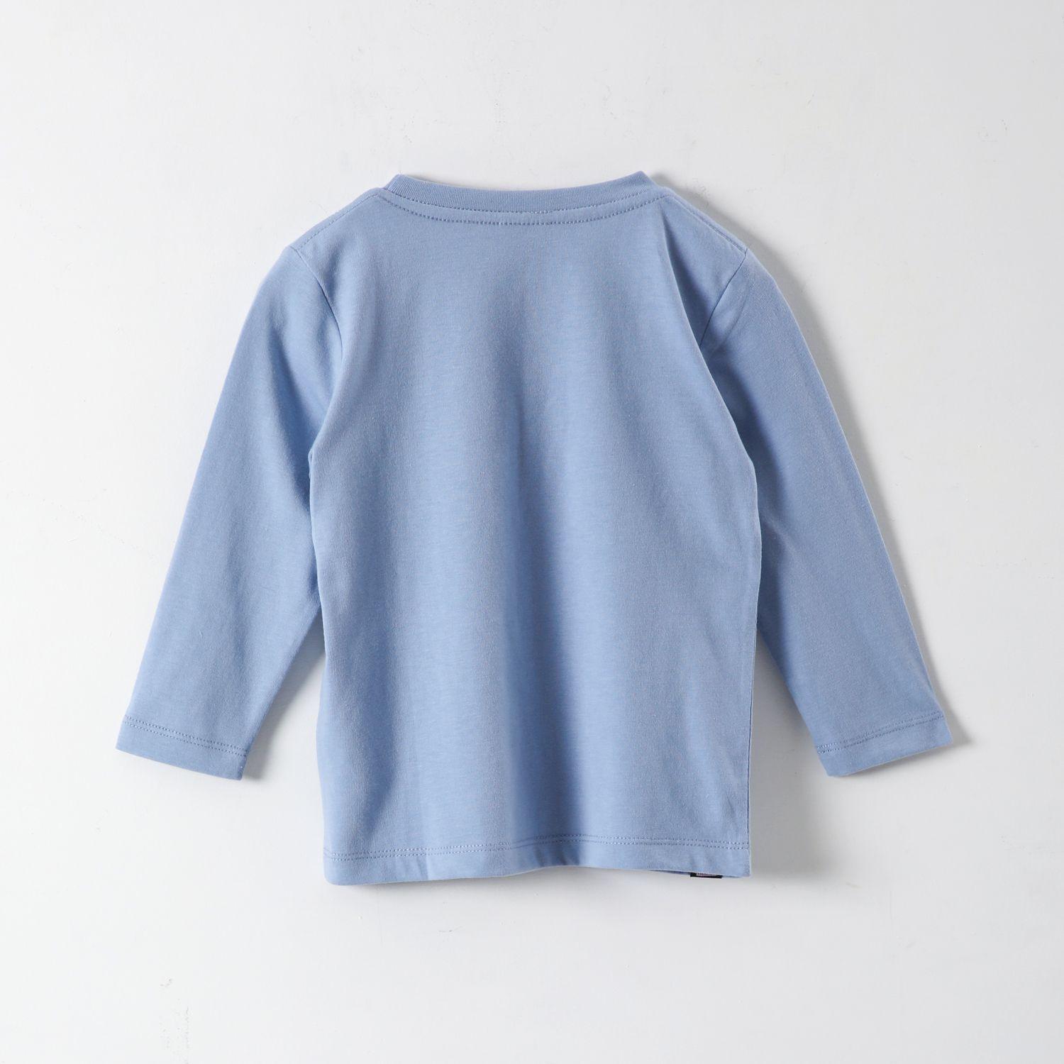 Polera Manga Larga Niño Mickey Oh Boy! Celeste Disney-2