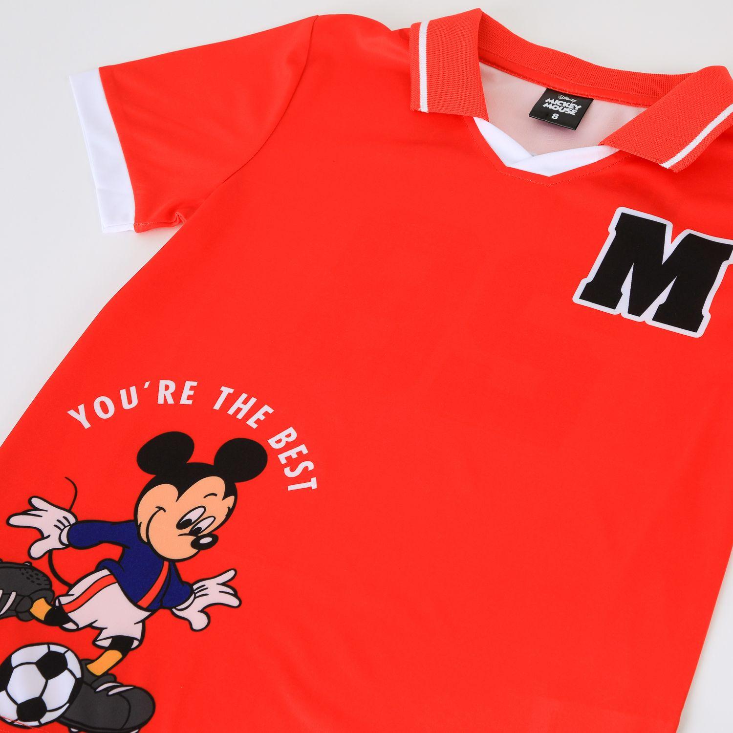 Polera Manga Corta Niño Mickey Disney Rojo-3
