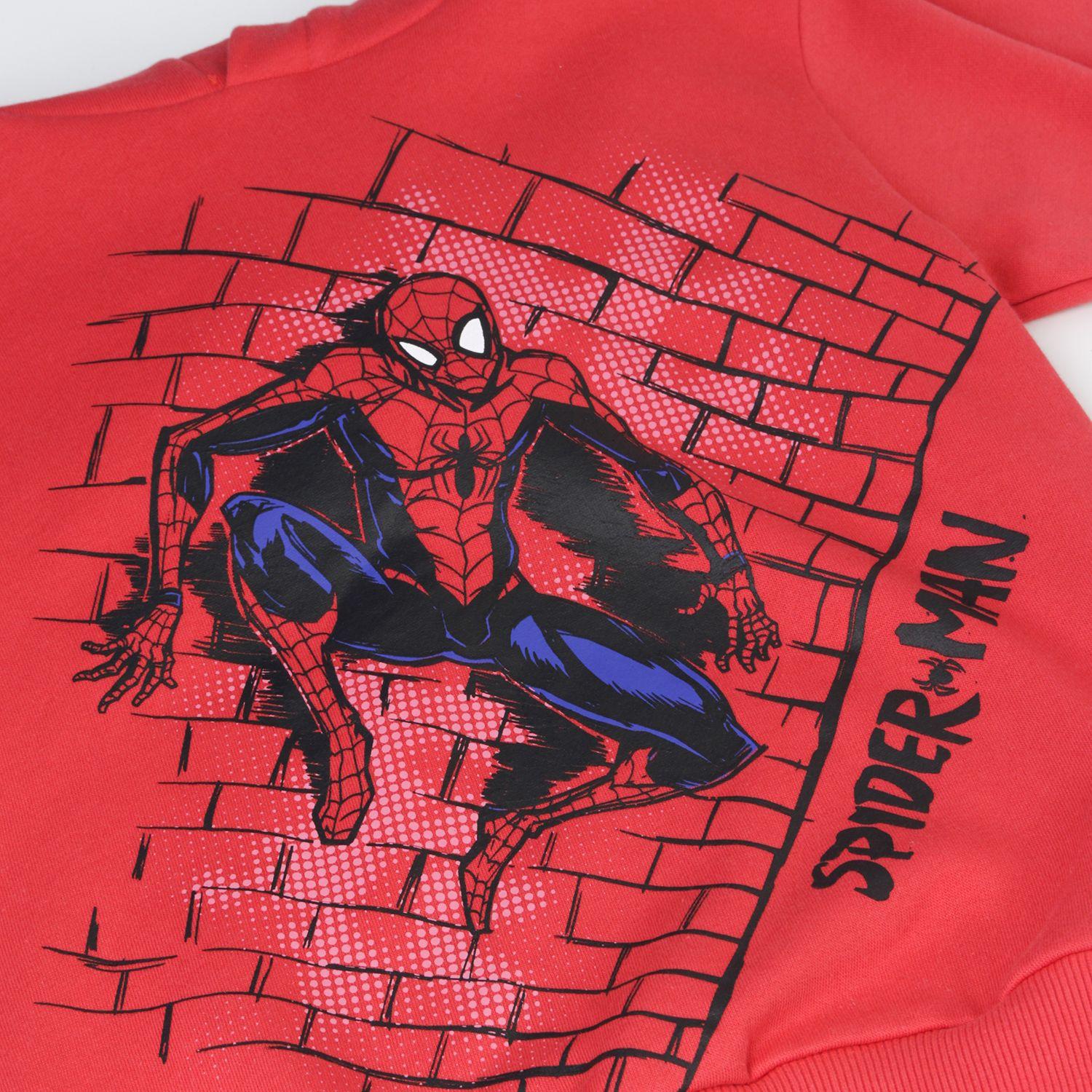 Conjunto Buzo Niño Spiderman On Wall Rojo Marvel-2