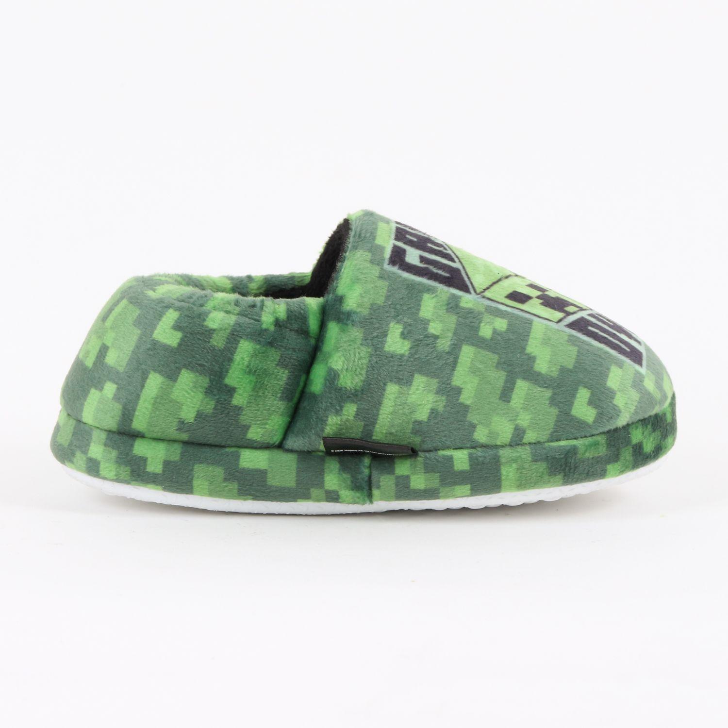 Pantufla Niño Full Print Game Over Verde Minecraft-0