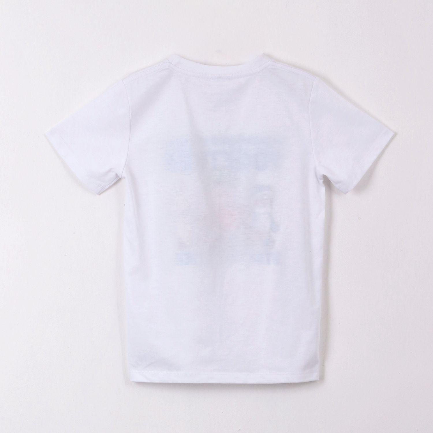 Polera Manga Corta Niño Stumble Guys Personajes Blanco-1