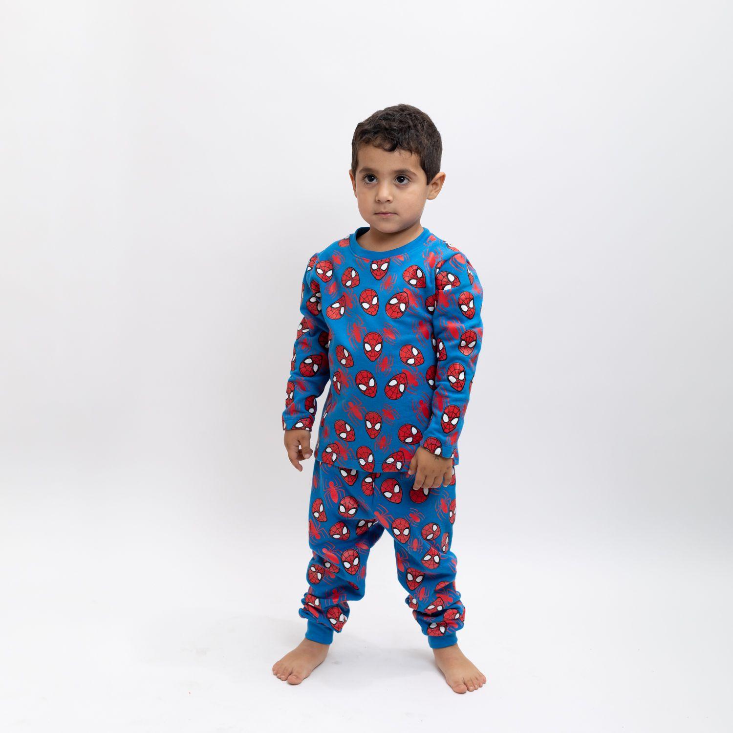 Pijama Disfraz Niño Spiderman Caritas Azul Marvel-0
