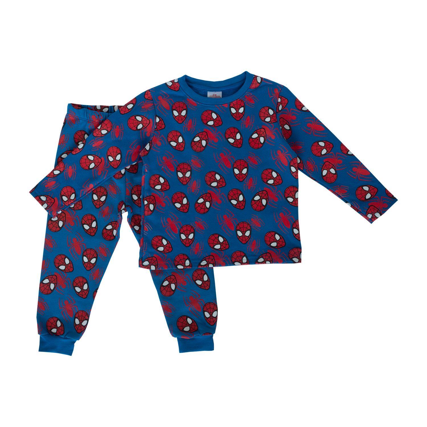 Pijama Disfraz Niño Spiderman Caritas Azul Marvel-2