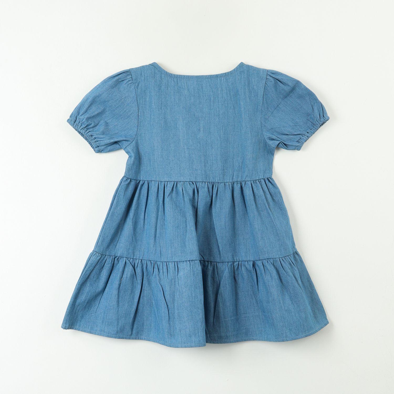 Vestido Niña Denim Cute Azul Bluey-2