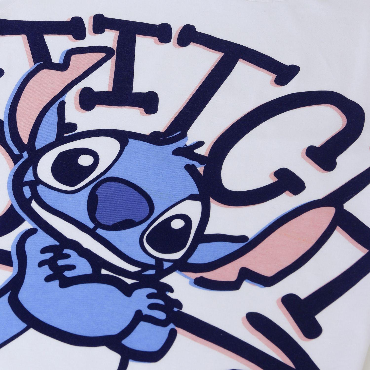 Polera Manga Larga Niña Lilo & Stitch Blanco Disney-2